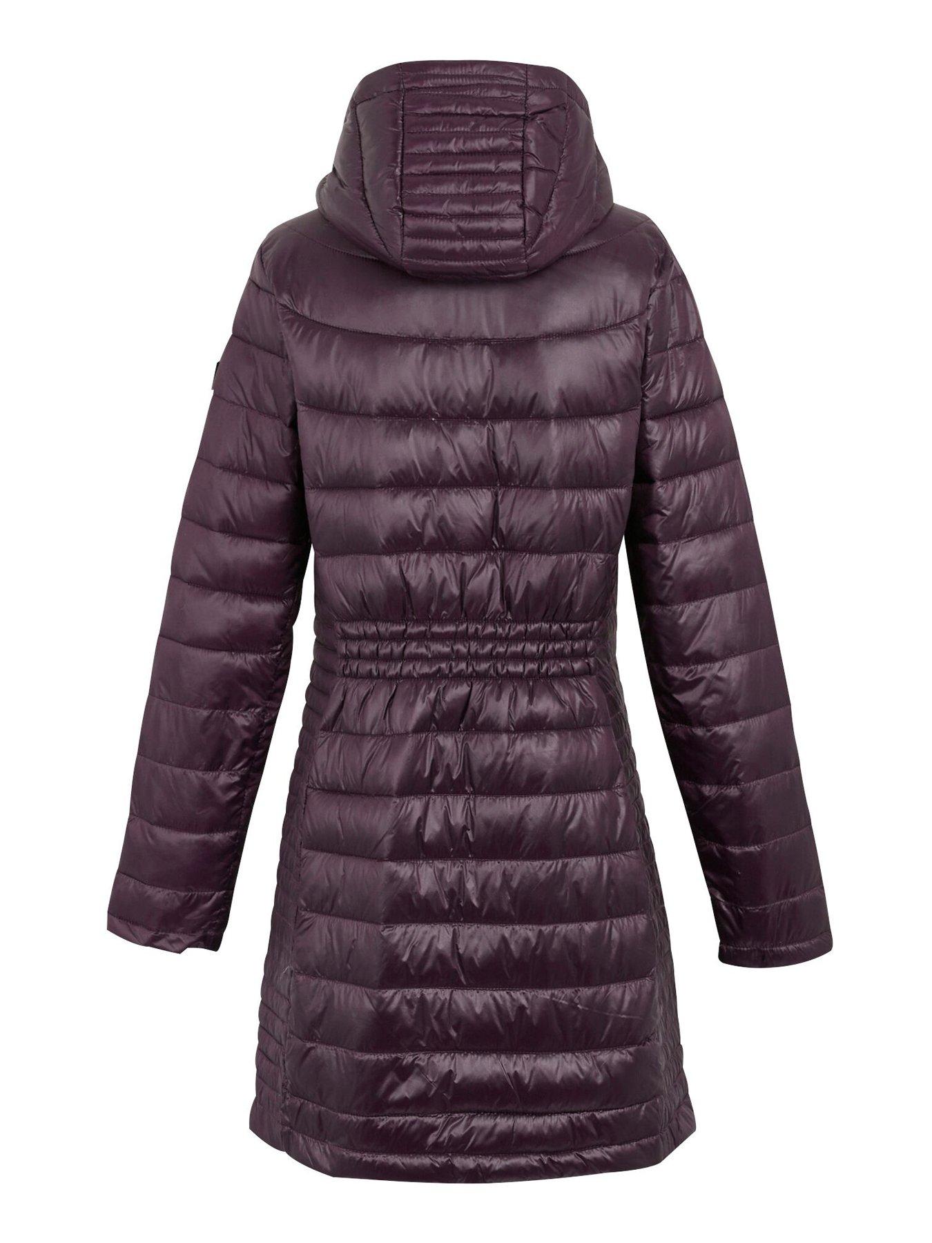 Plum quilted jacket shop