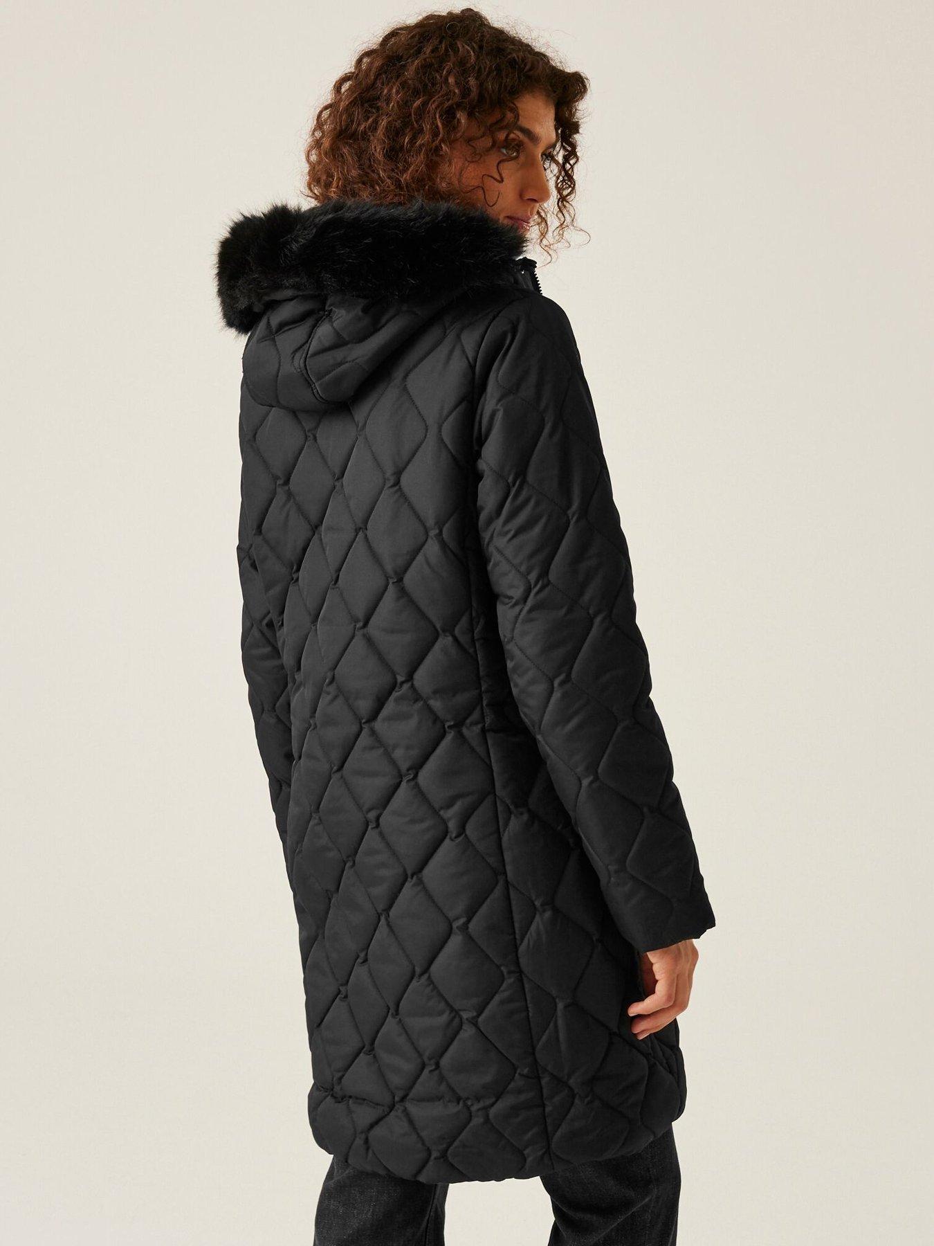 Regatta Womens Fritha III Baffled Quilted Jacket Black Very
