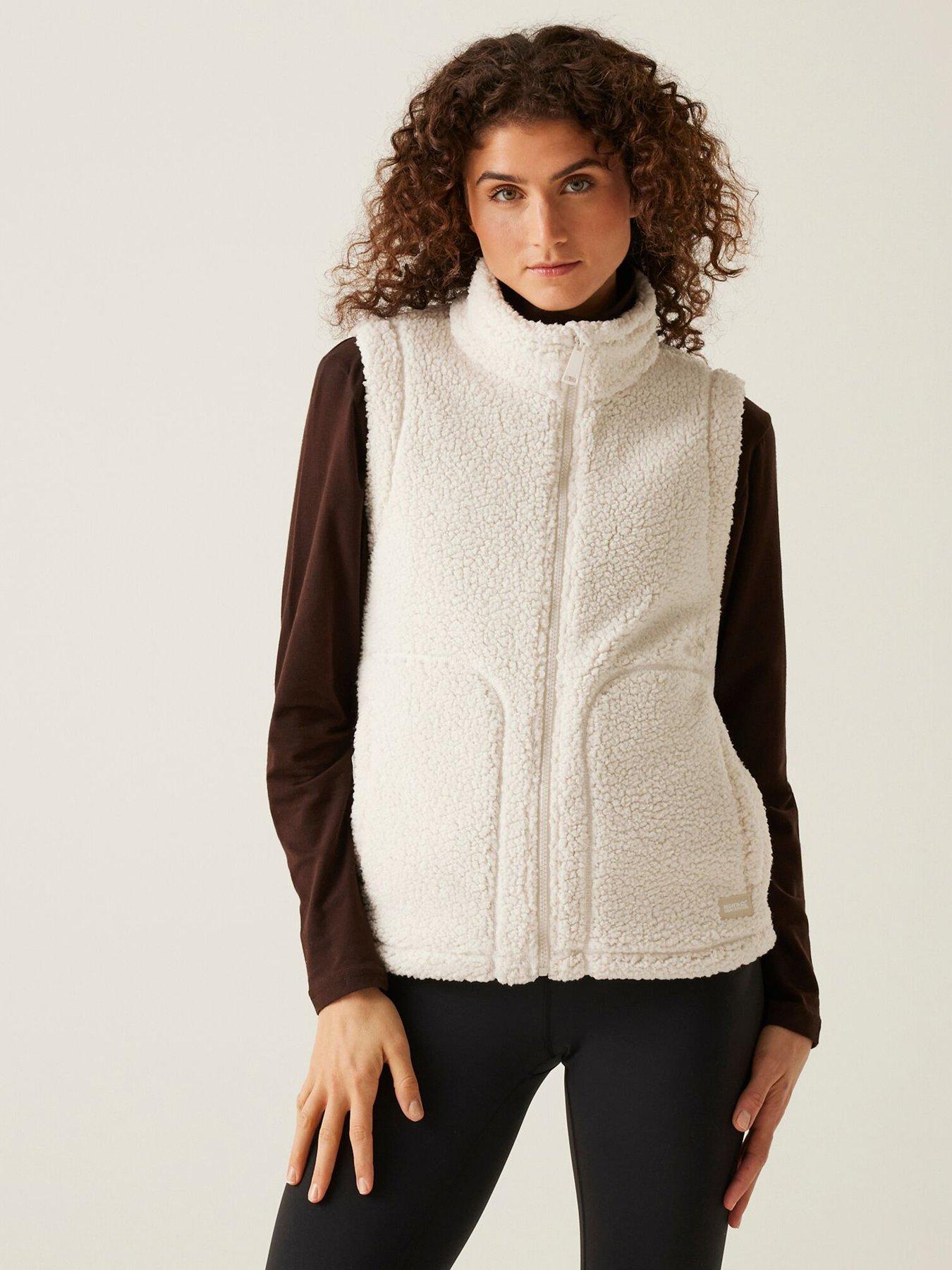 undefined Womens Calmry Fleece Gilet -CREAM