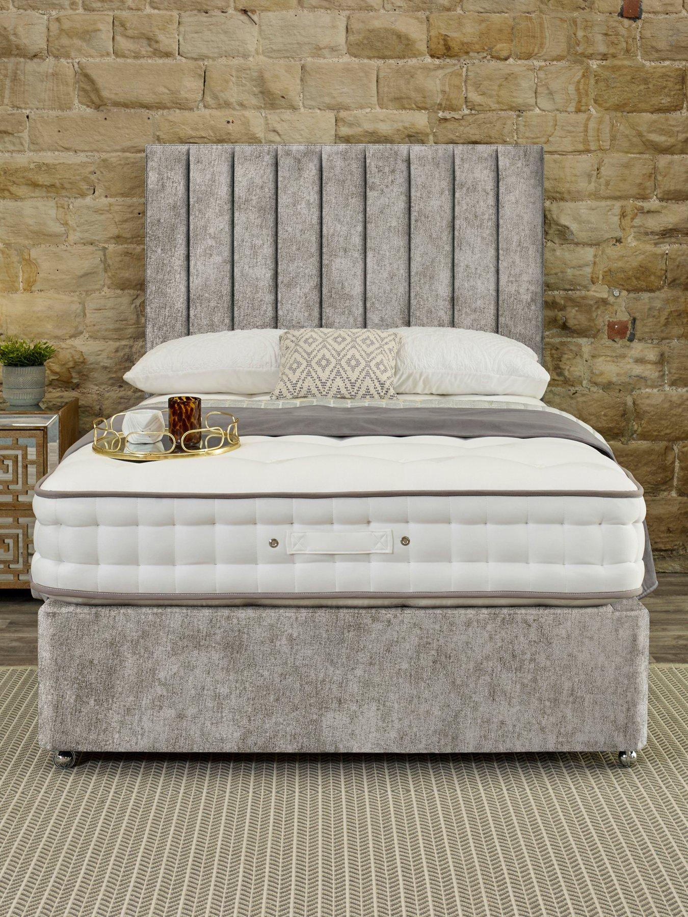 Product photograph of Shire Beds Signature 1000 Pocket Mattress And Upholstered Divan Base Bed Set Headboard Sold Separately - Fsc Reg Certified from very.co.uk