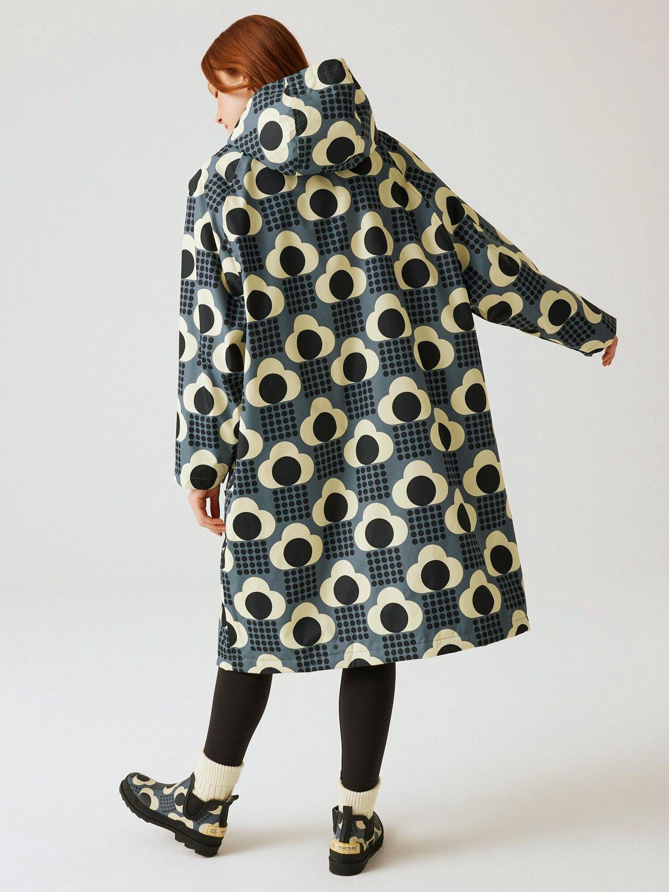 Image 2 of 5 of Regatta Womens Orla Kiely Changing Robe Waterproof Shell -grey