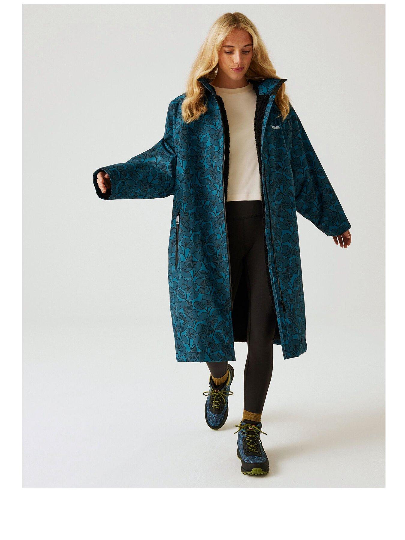 Image 1 of 5 of Regatta Womens Orla Kiely Changing Robe Waterproof Shell -blue