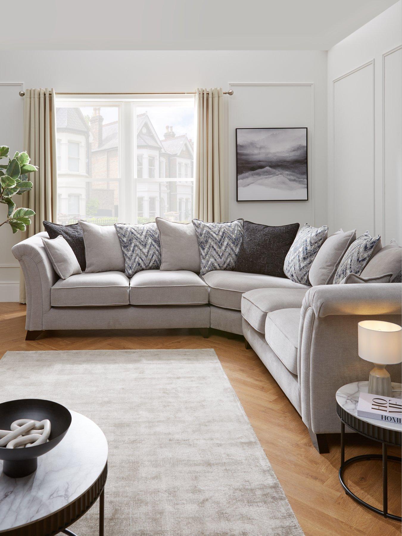 Product photograph of Very Home Vienna Scatterback Corner Group Sofa from very.co.uk