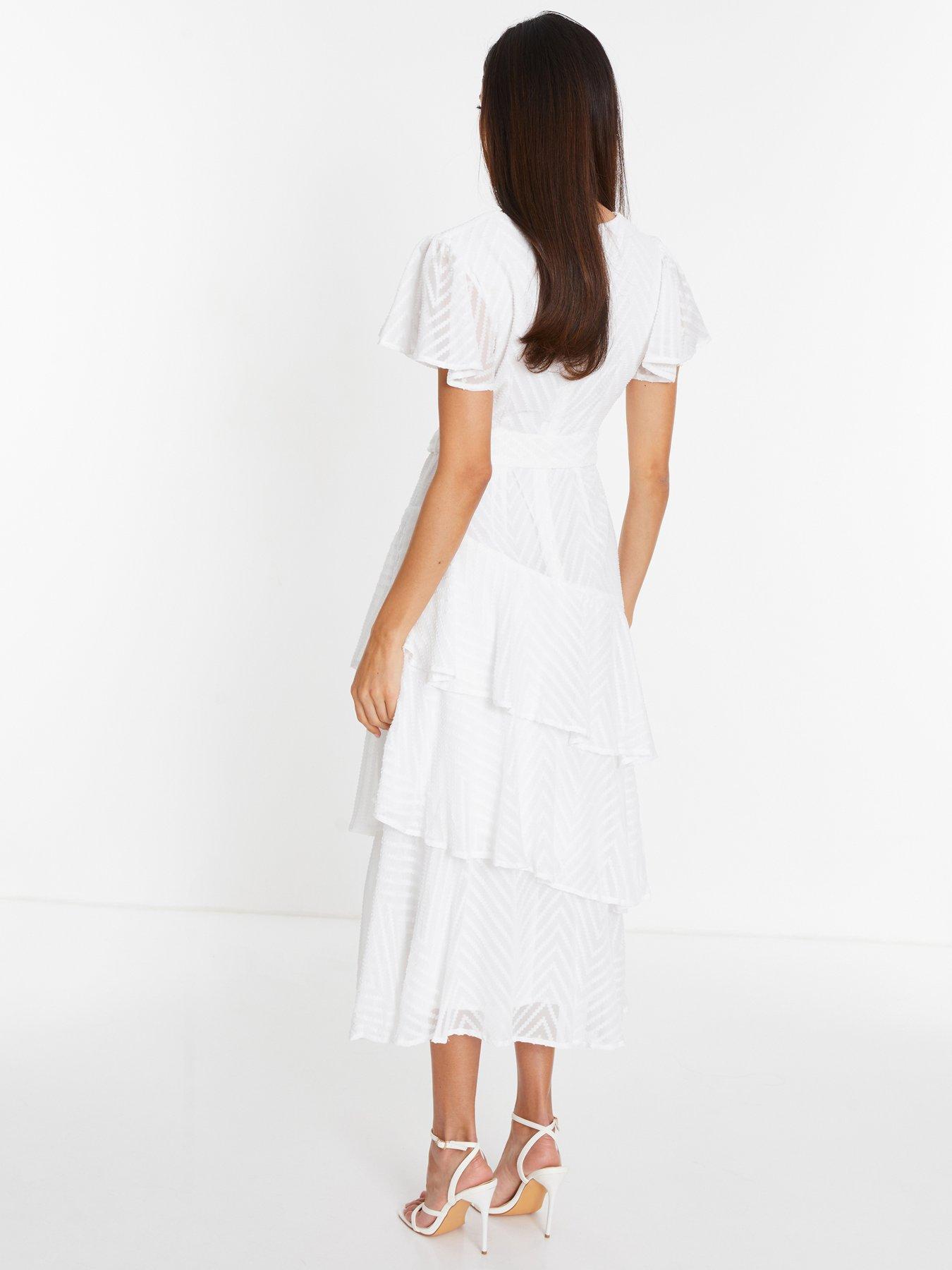 sachin and babi light blue dress PS0404 Readymade White Chiffon Dress – Memsaab main image 0