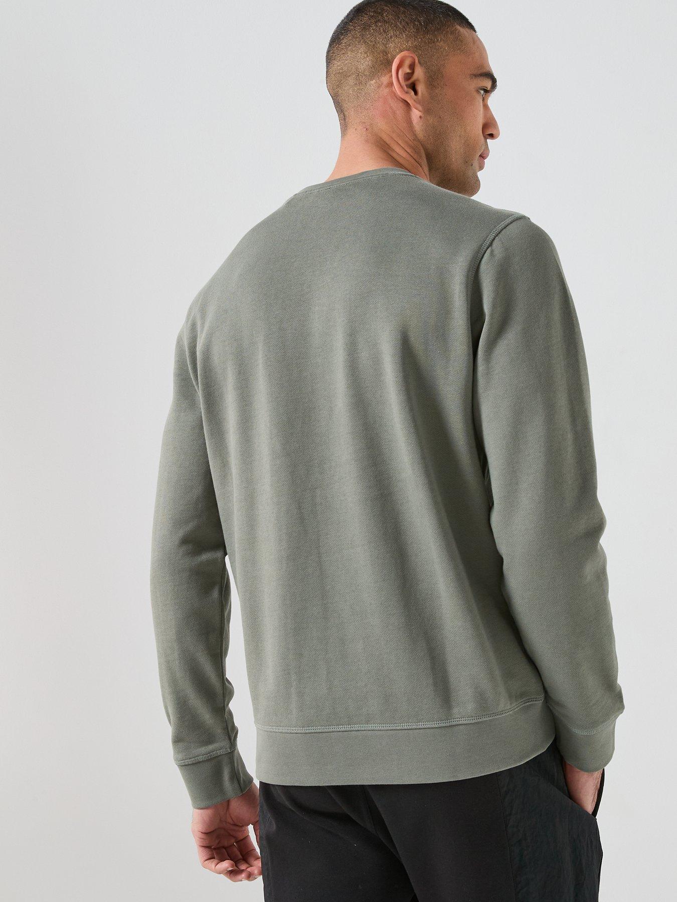 Image 2 of 6 of BOSS Tonal Logo Crew Sweatshirt - Grey