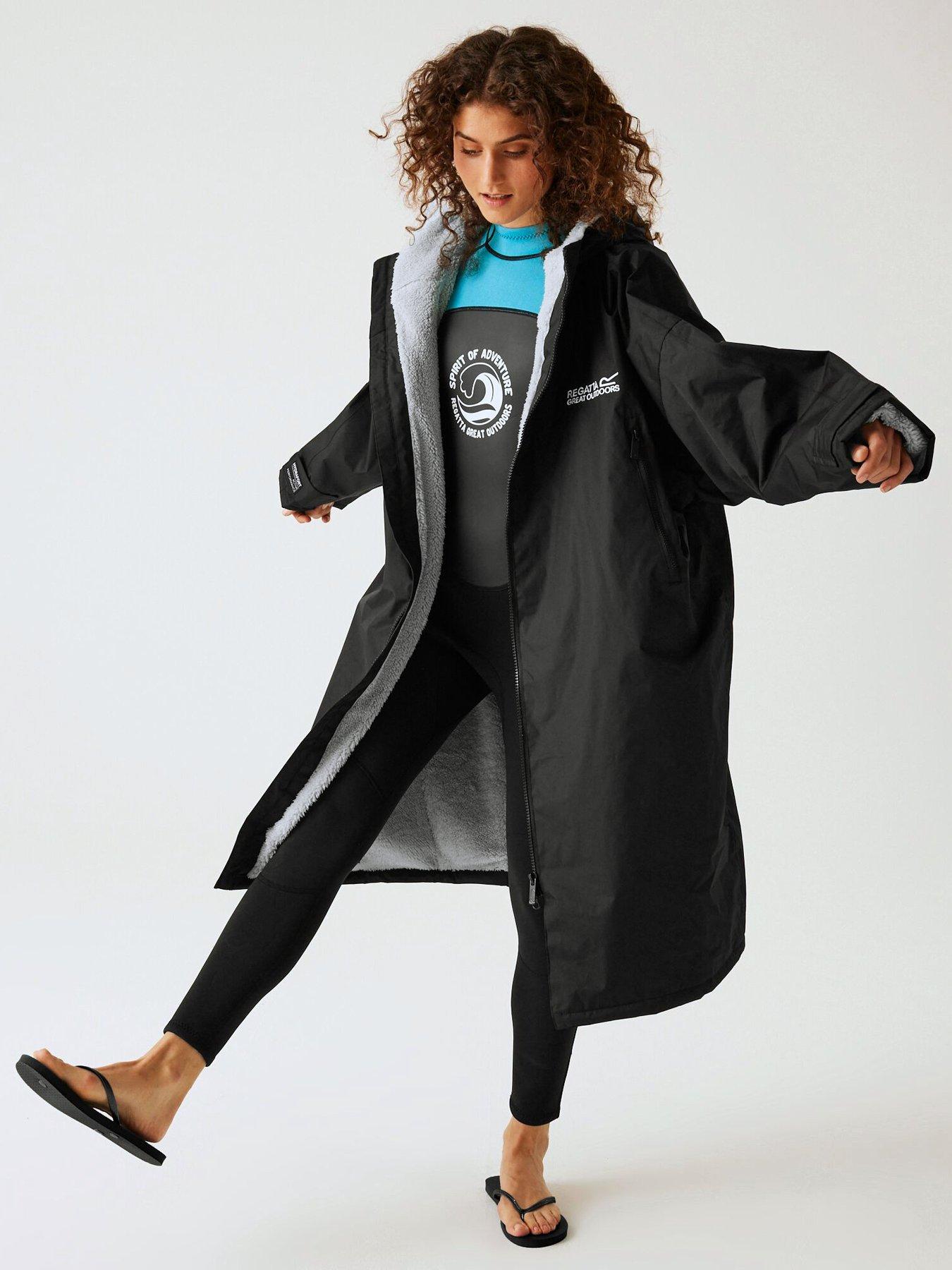 Regatta Unisex Adult Changing Robe Waterproof Shell - Black | Very