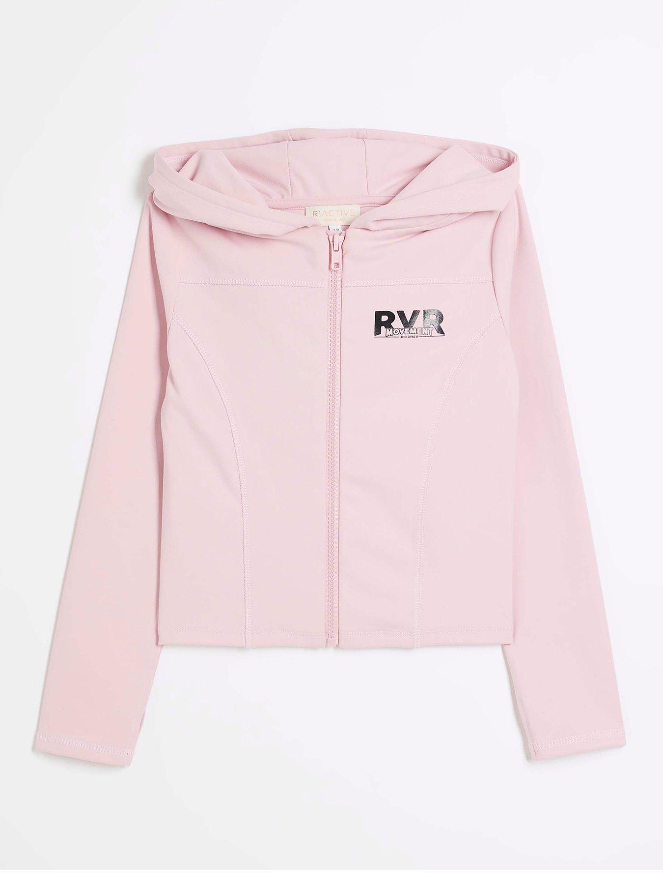 undefined Older Girl Active Zip Through - Pink