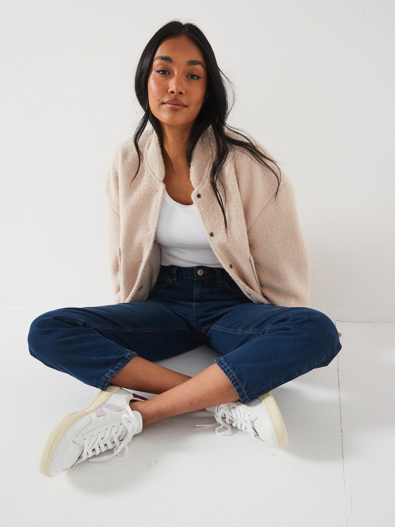 Image 6 of 6 of V by Very High Waist Mom Jeans - Dark Wash