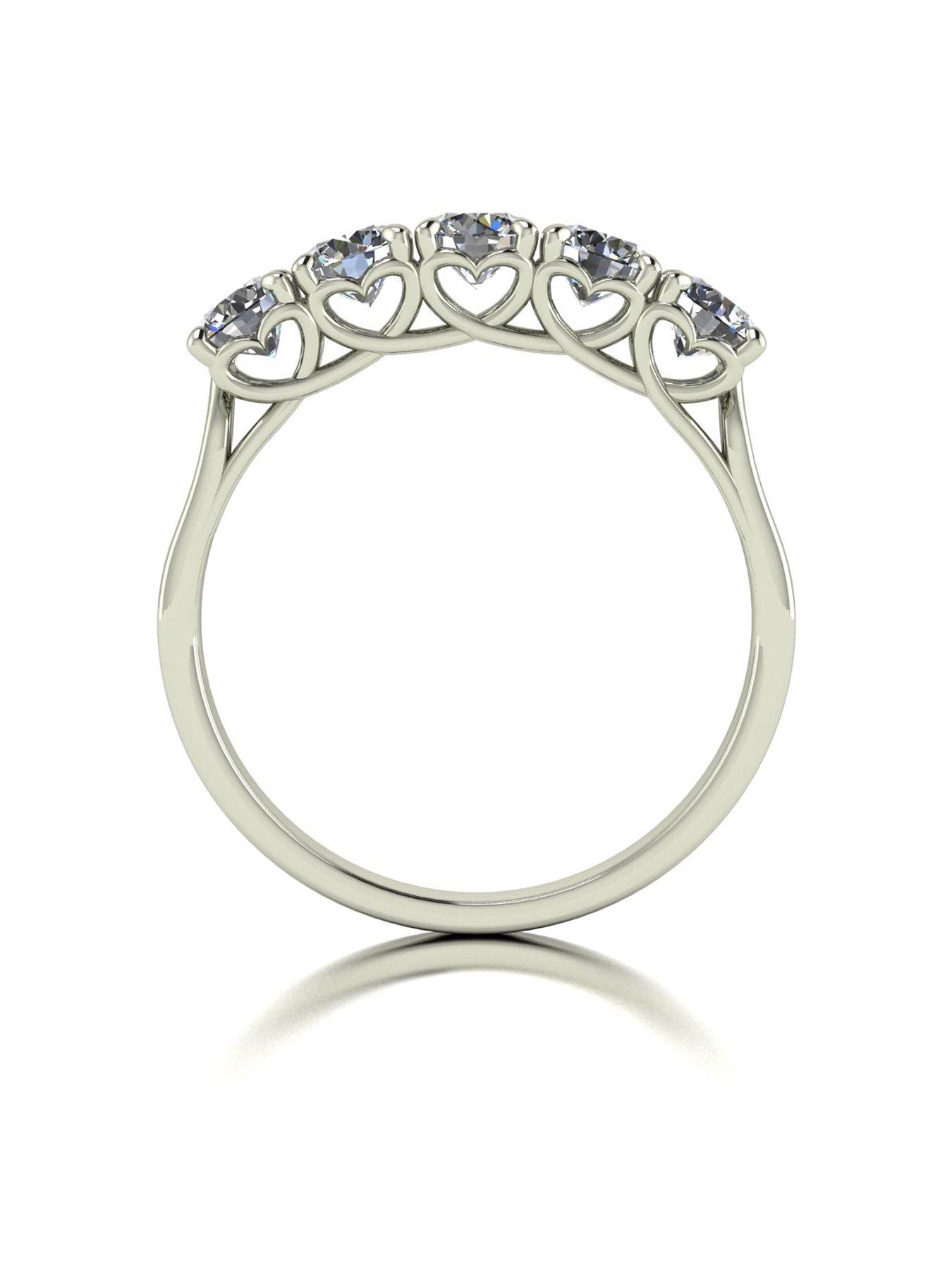 Image 2 of 6 of Moissanite Lady Lynsey L'Amour Moissanite 9ct White Gold 1.25ct Total Eternity Ring