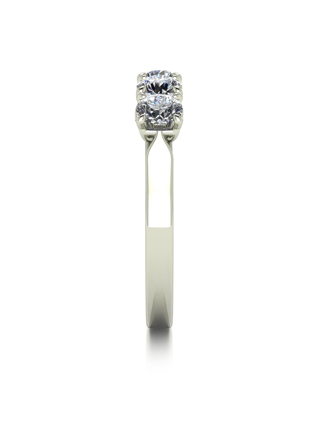 Image 3 of 6 of Moissanite Lady Lynsey L'Amour Moissanite 9ct White Gold 1.25ct Total Eternity Ring