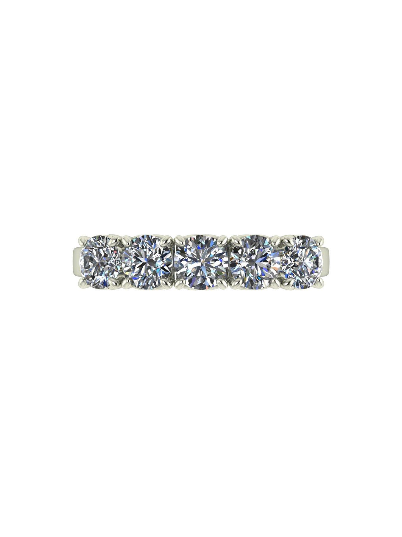 Image 4 of 6 of Moissanite Lady Lynsey L'Amour Moissanite 9ct White Gold 1.25ct Total Eternity Ring