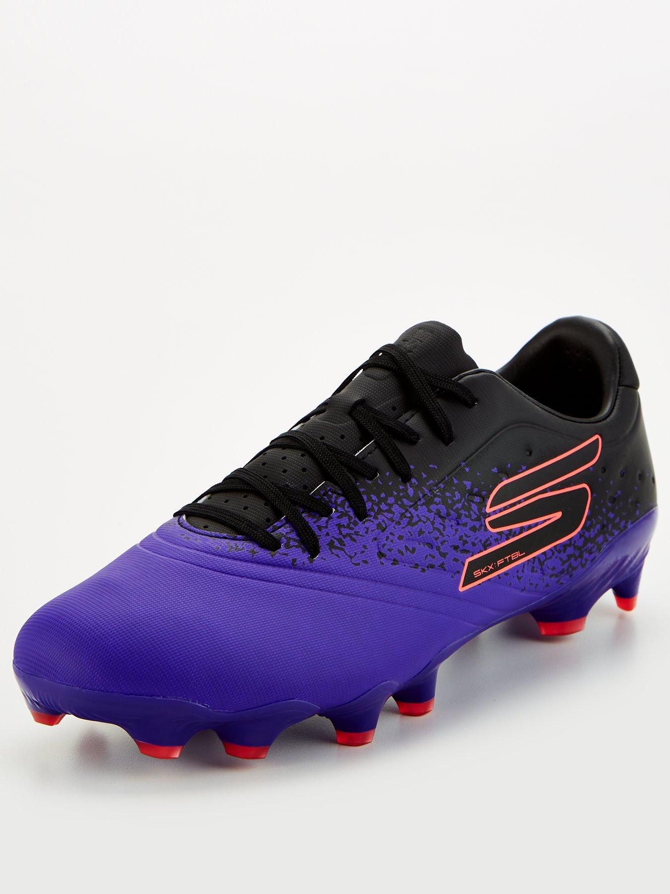 Skechers Mens Razor Gold Firm Ground Football Boots -Black/Purple | Very