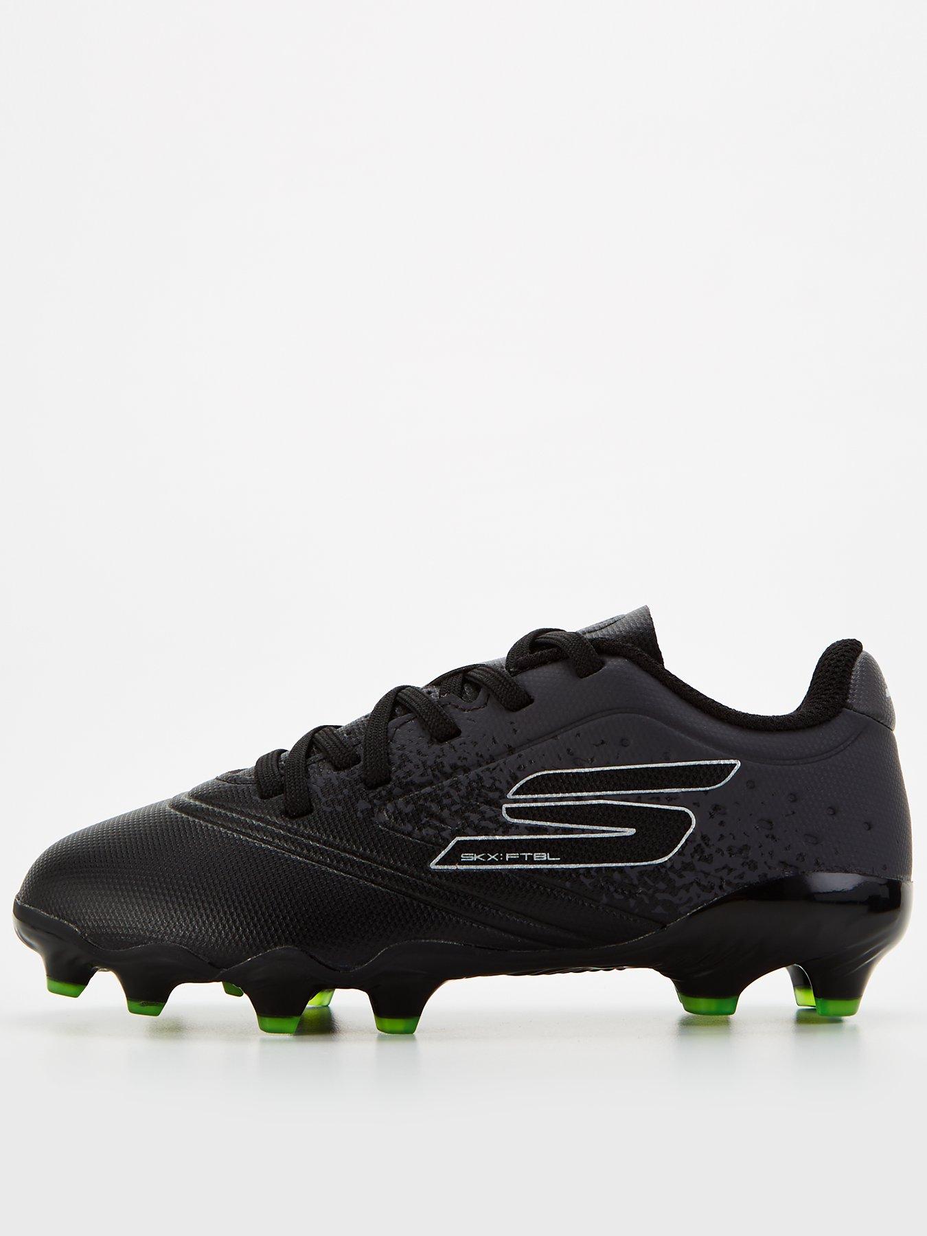 undefined Toddler Razor Firm Ground Football Boots- Black/Silver