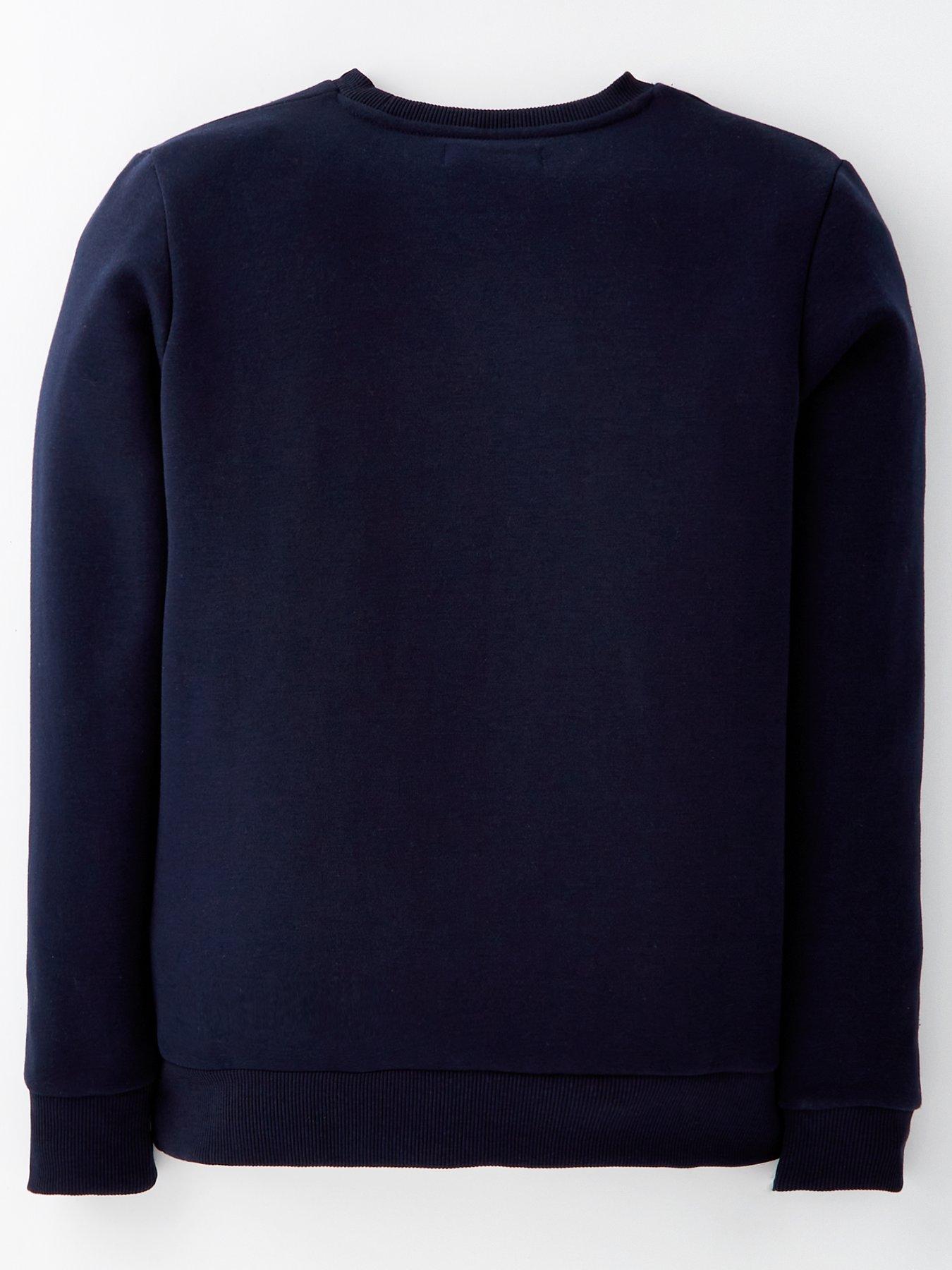 Jack & Jones Junior Boys Ferris Sweat Top - Navy | Very.co.uk