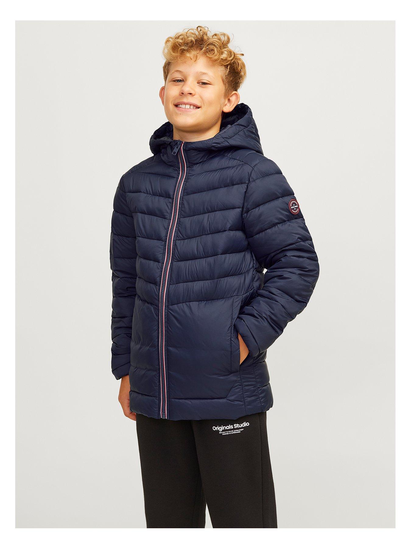 undefined Boys Sprint Padded Hooded Jacket - Navy