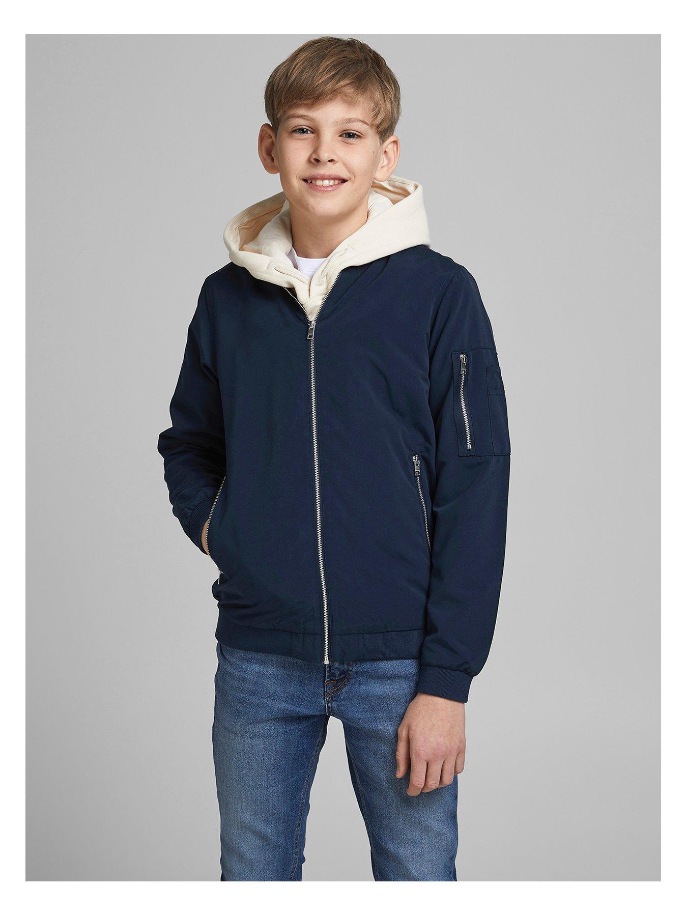 Boys Rush Bomber Jacket Navy Blazer