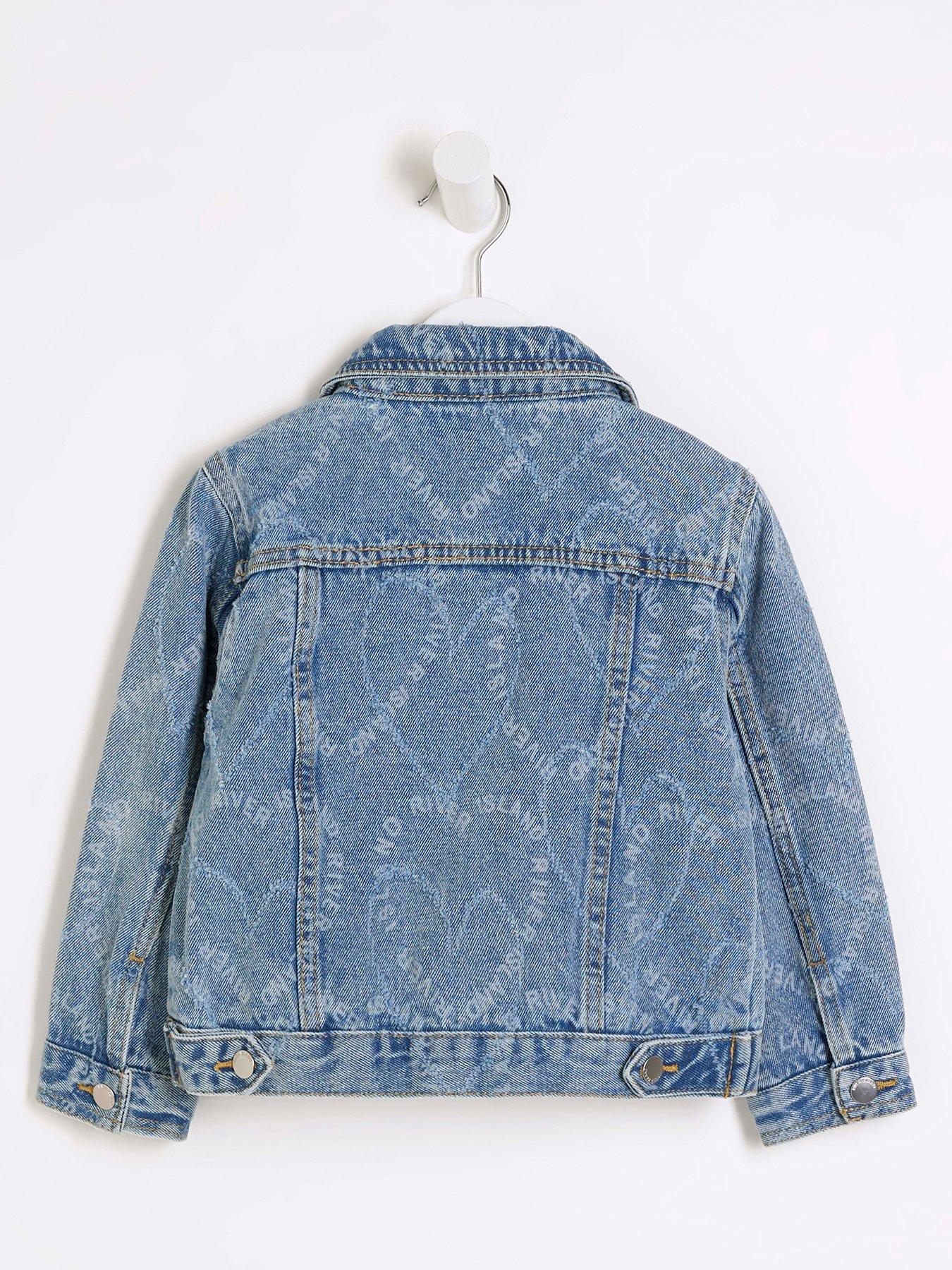 River island girls denim jacket shop