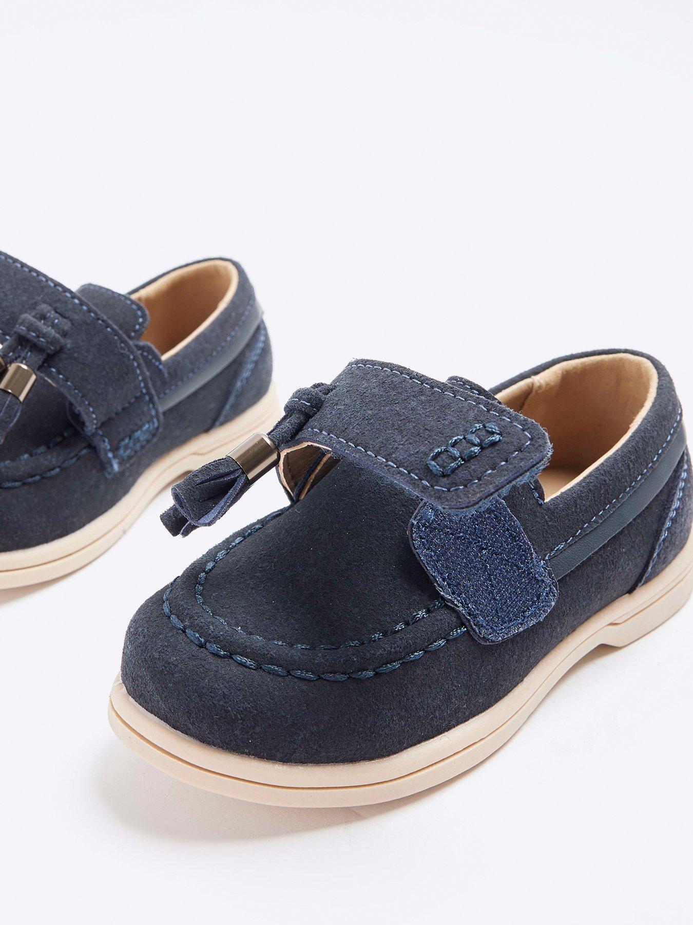 River Island Mini Mini Boys Suedette Tassel Loafers Navy Very