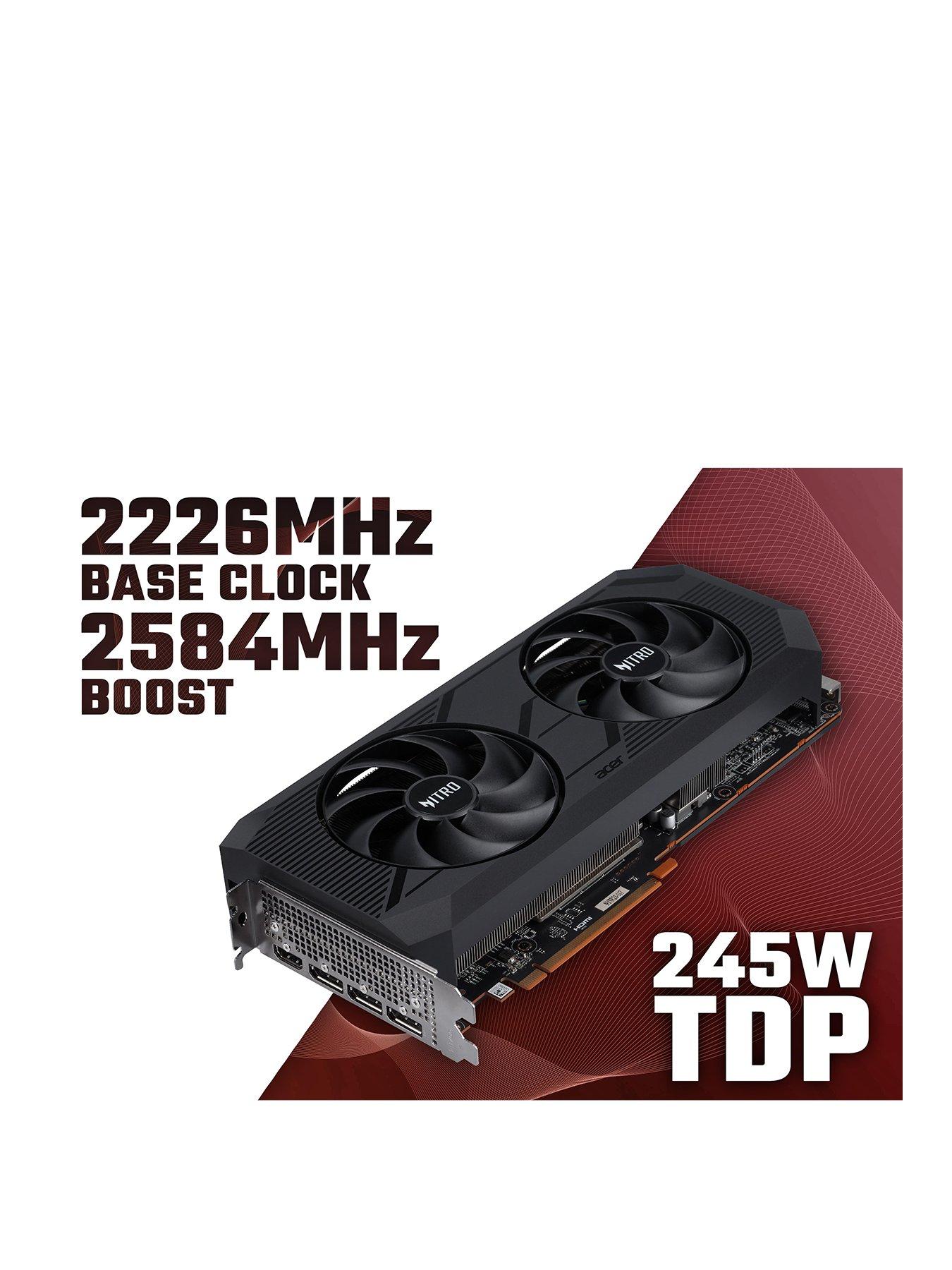 Image 3 of 7 of Acer Nitro AMD Radeon RX 7700 XT 12GB Overclocked Graphics Card - Black