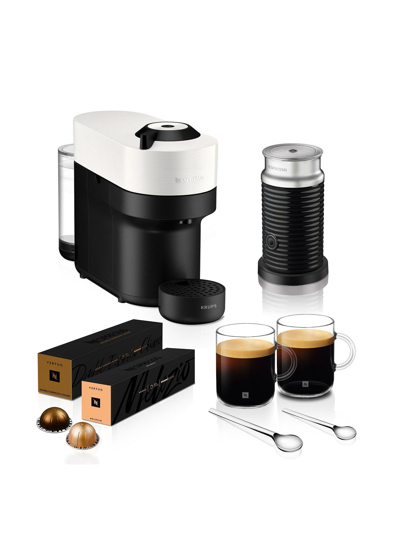 Product photograph of Nespresso Pop Coconut White By Krups Machine Bundle from very.co.uk