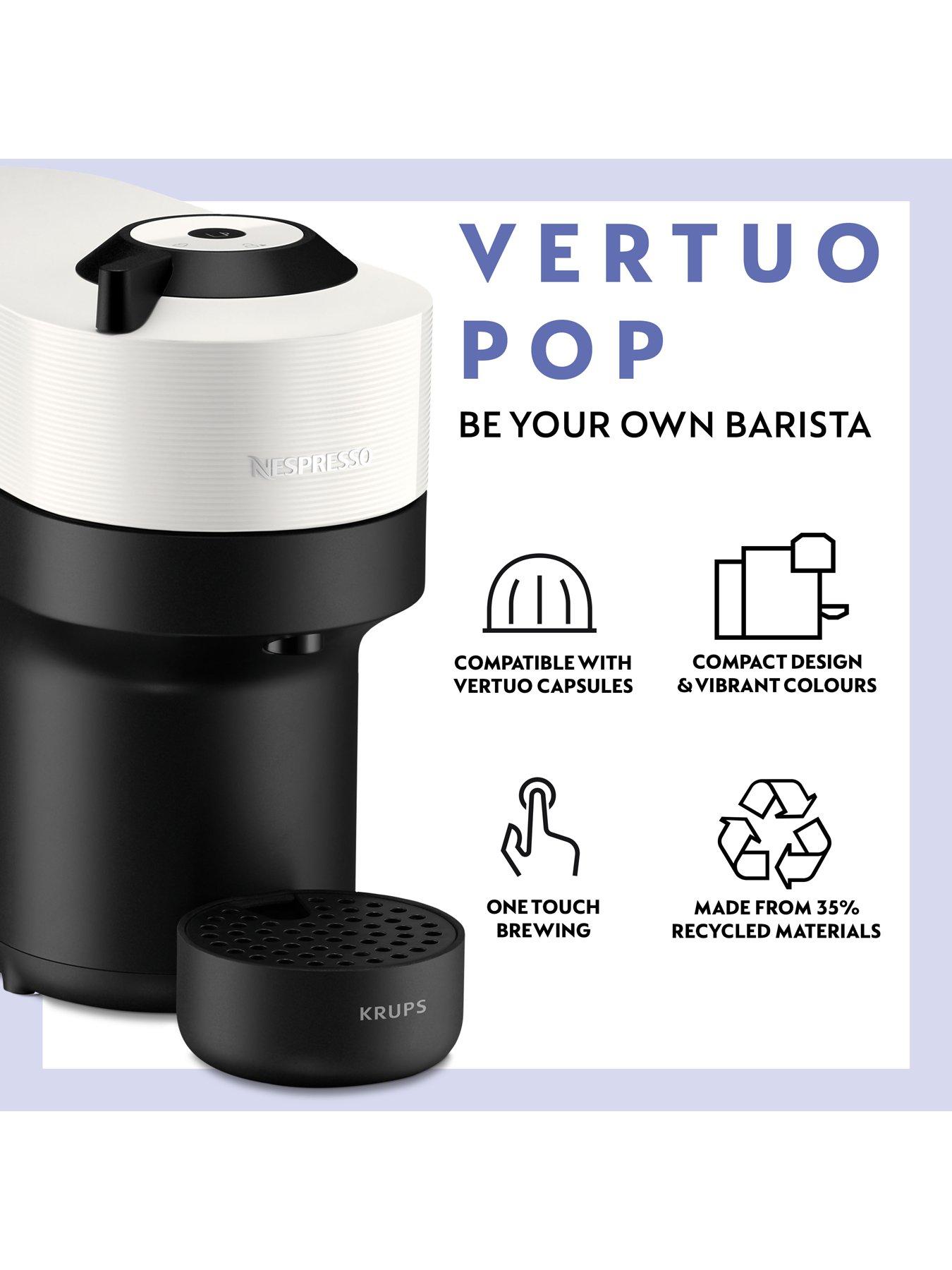 Image 3 of 5 of Nespresso POP Coconut White by Krups Machine Bundle