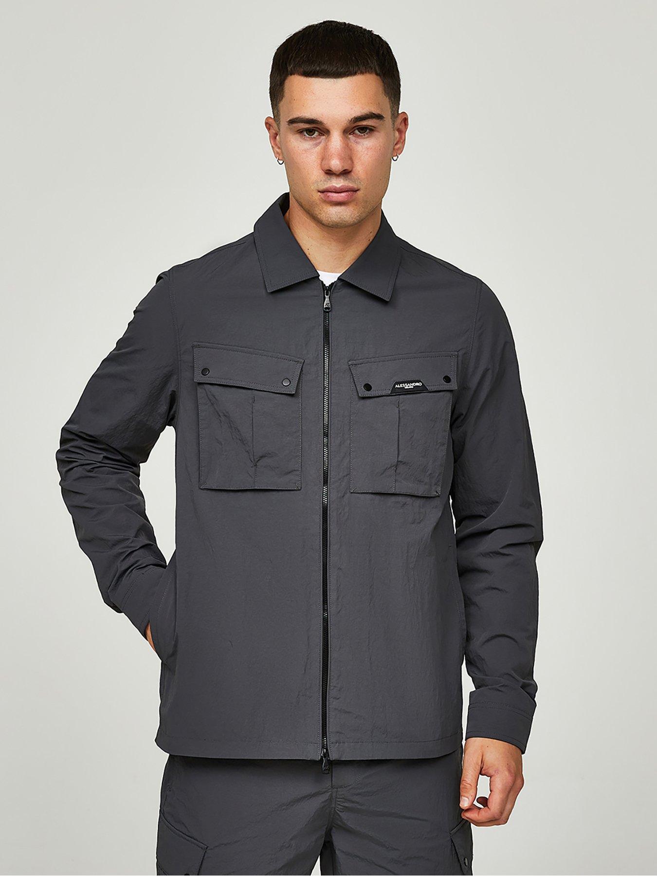 Image 5 of 6 of Alessandro Zavetti Fiorenzo Overshirt - Grey