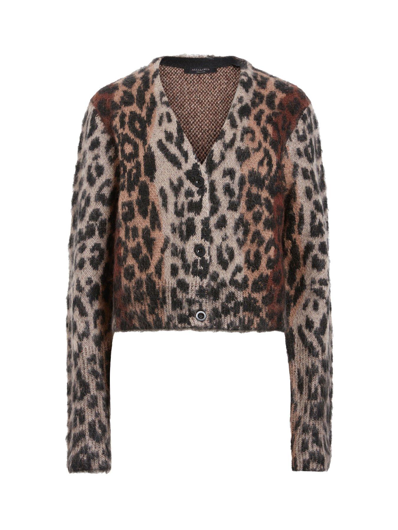 Image 5 of 5 of AllSaints Wick Lex Cardigan - Brown