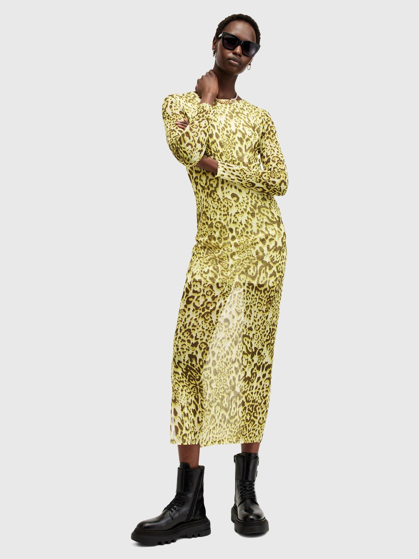 undefined Edana Lepo Midi Dress - Lime Green