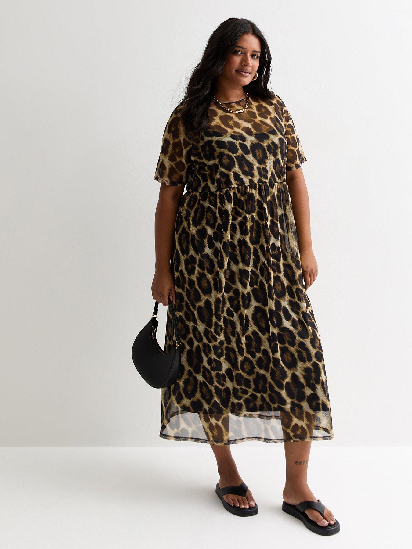 Animal print dress size 22 hotsell