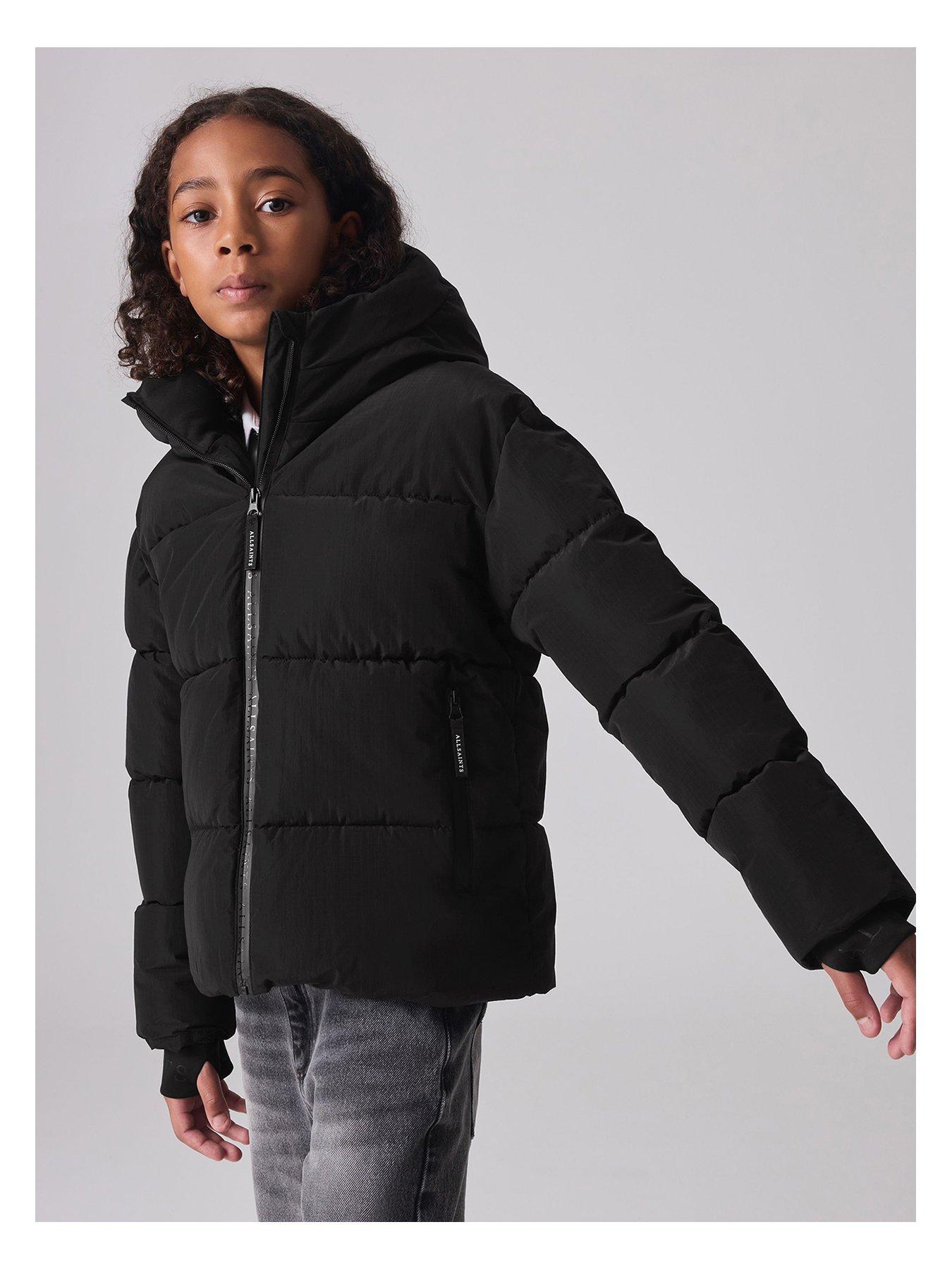 Girls Short Padded Coat Black
