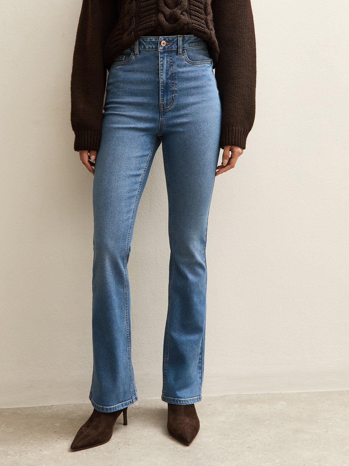 New Look Blue Waist Enhance Quinn Bootcut Stretch Denim Jeans