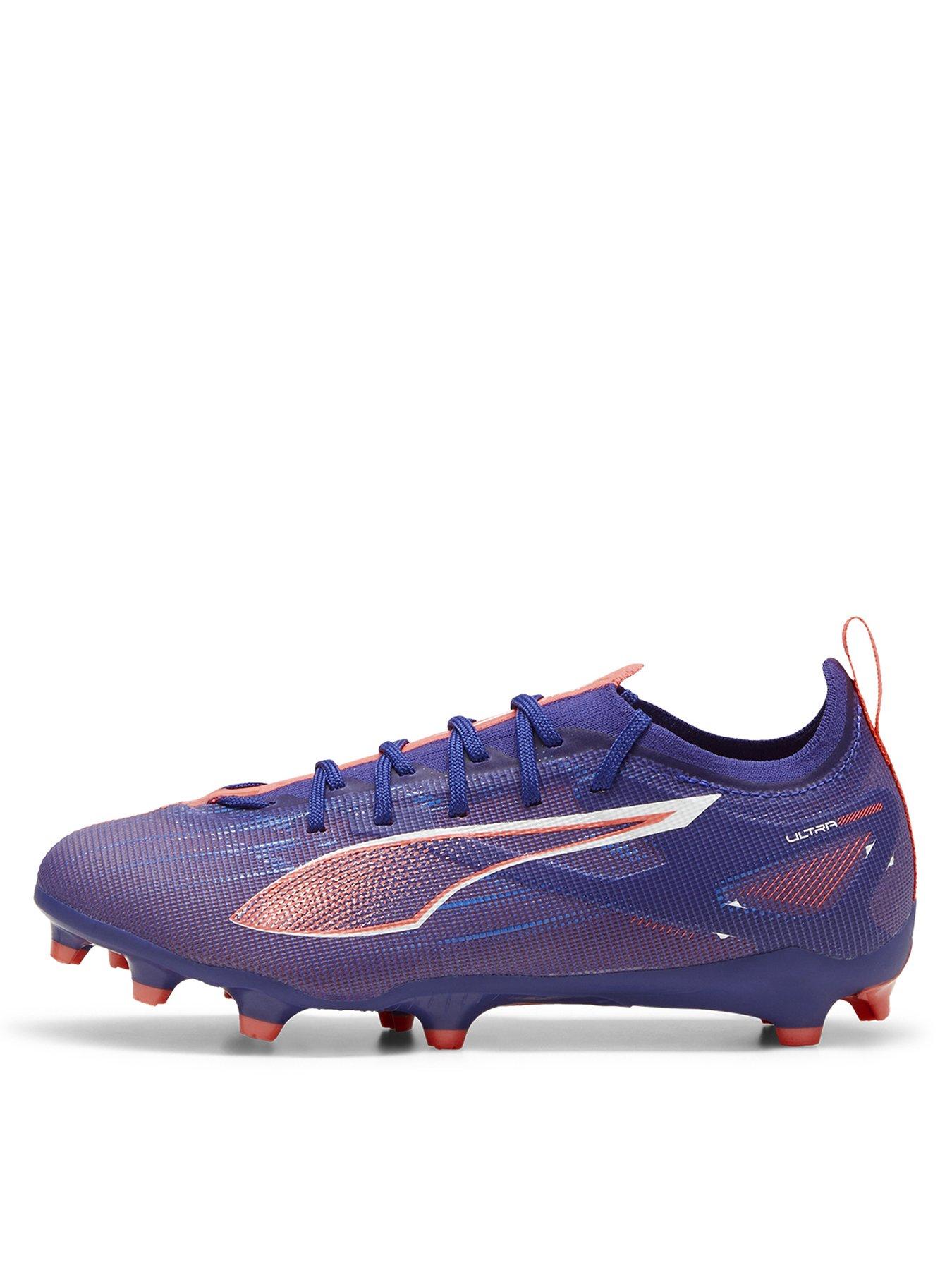 Puma Junior Ultra 5 Pro Firm Ground Football Boot- Purple / Blue