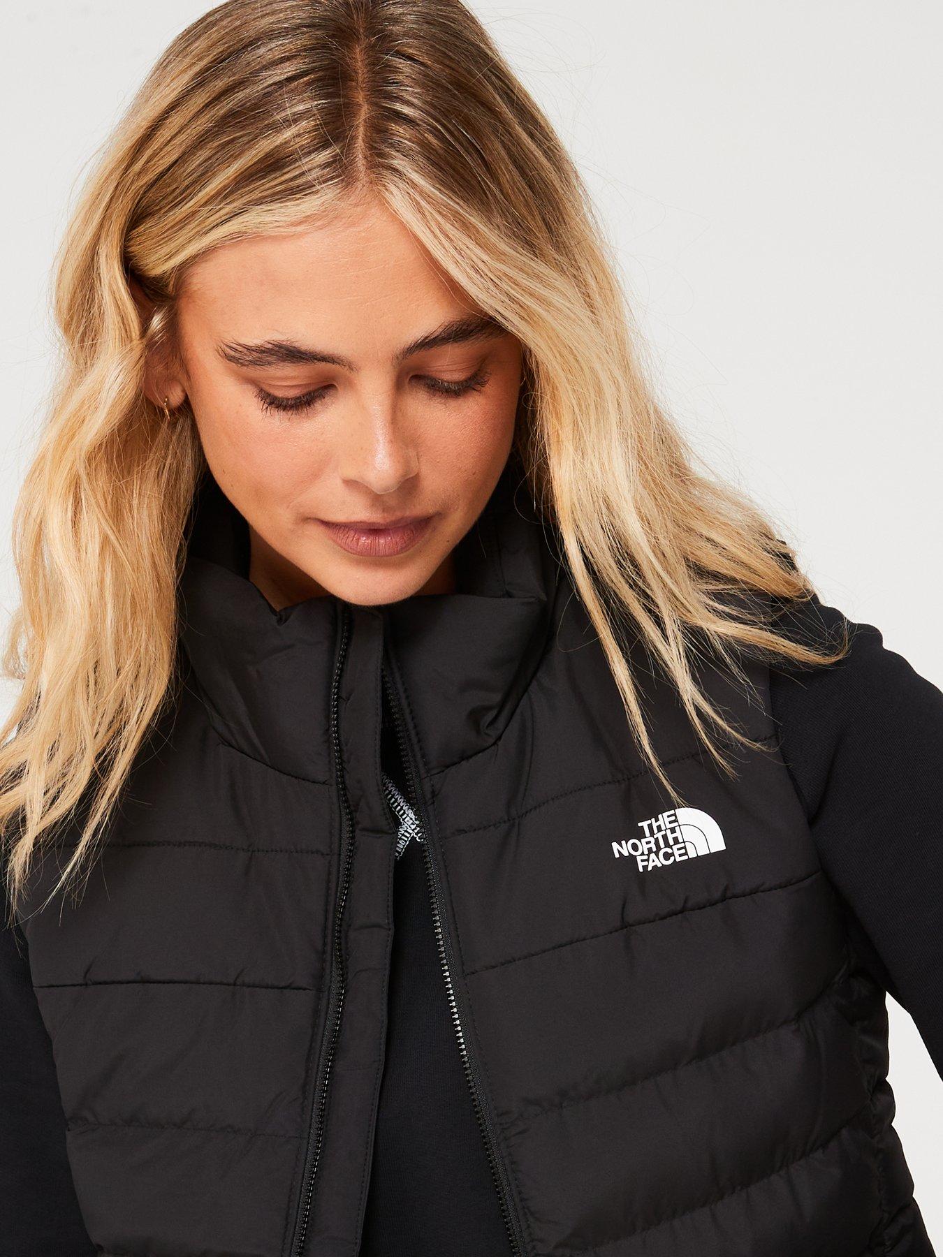 Womens north face vest with hood sale