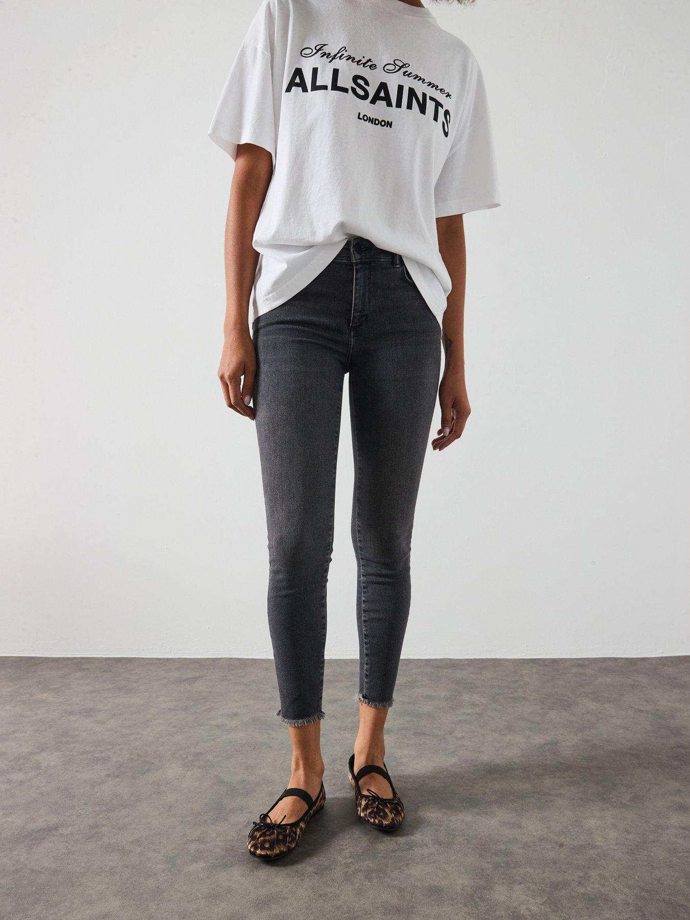 AllSaints Miller Push Up Jeans - Black