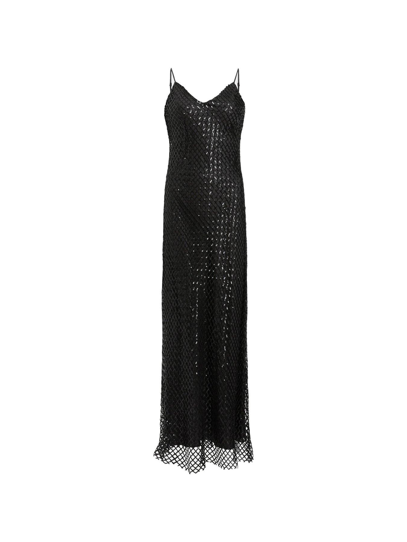 Slip Dress All Saints Embellished Dress AllSaints Chantelle Sequin