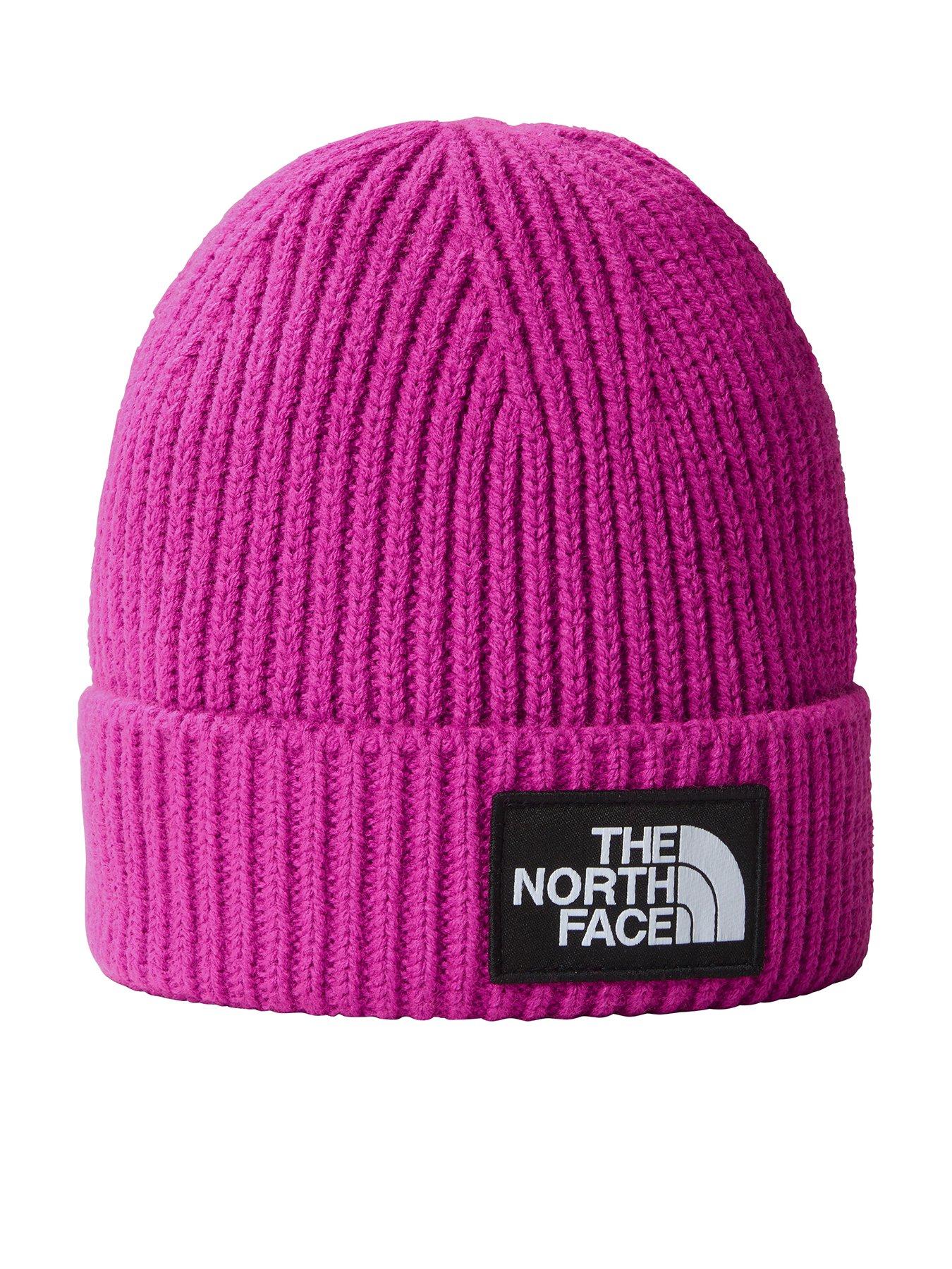 Pink north face beanie on sale