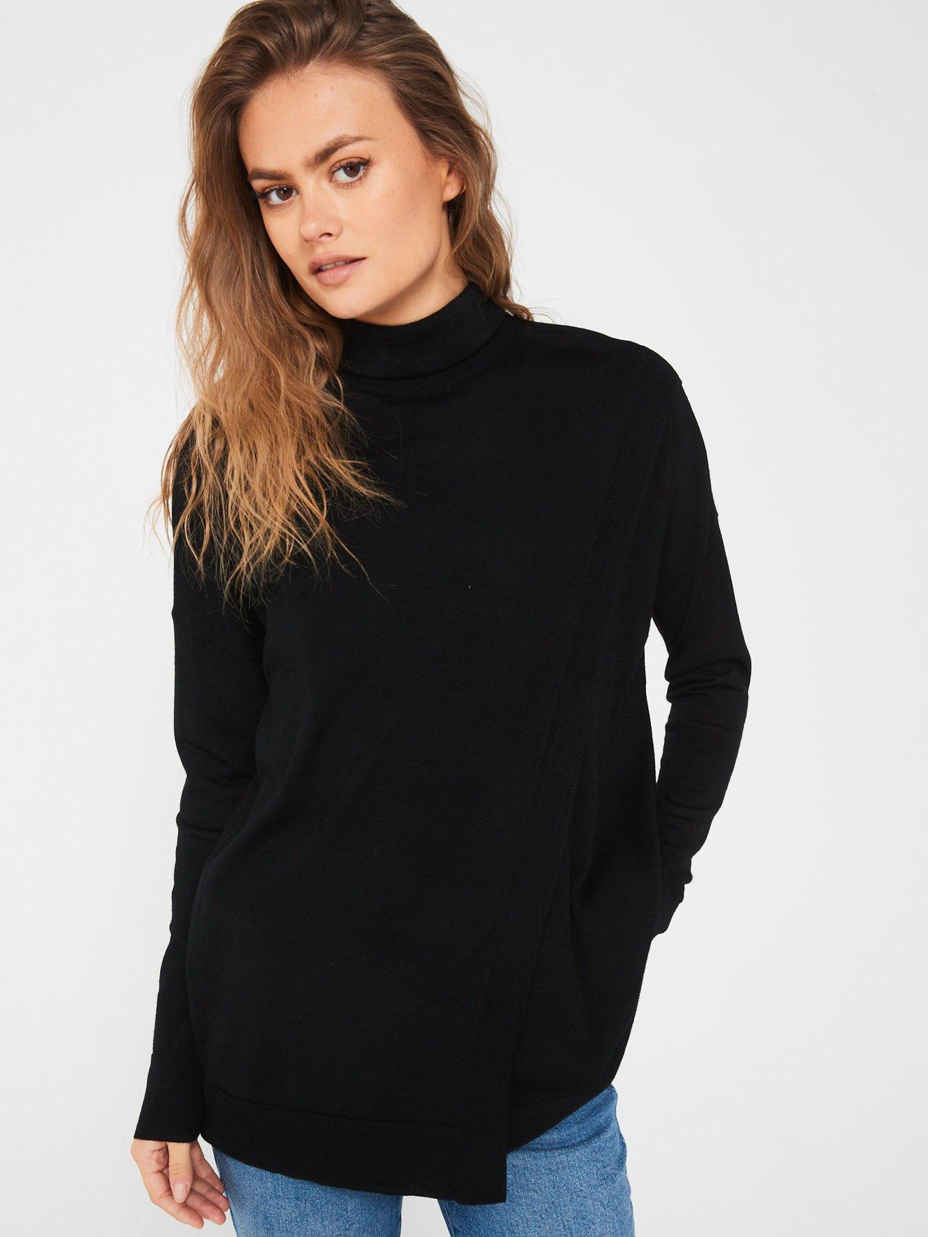 undefined Bern Wrap Jumper - Black
