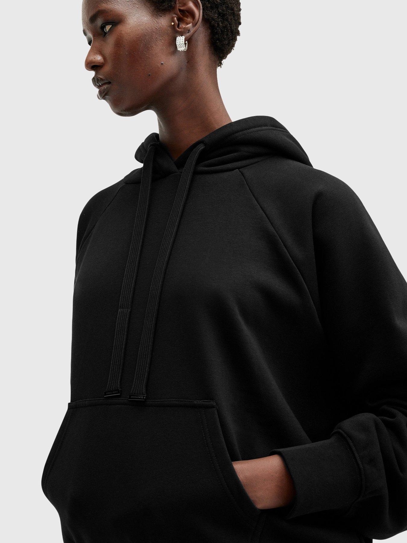 AllSaints Talon Underground Oversized Hoodie Black Very