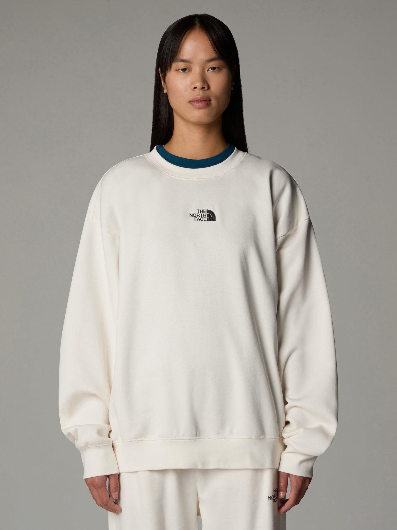 Womens long white sweatshirt cheap