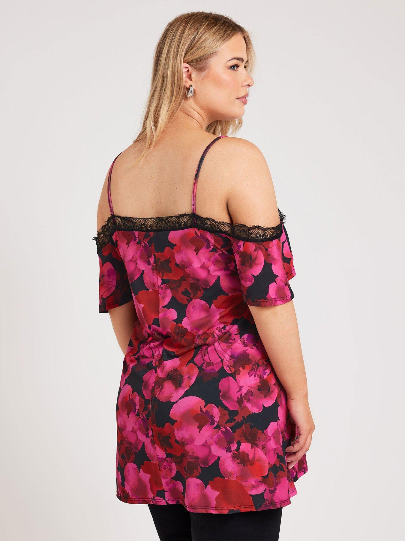 Cold shoulder swing top outlet