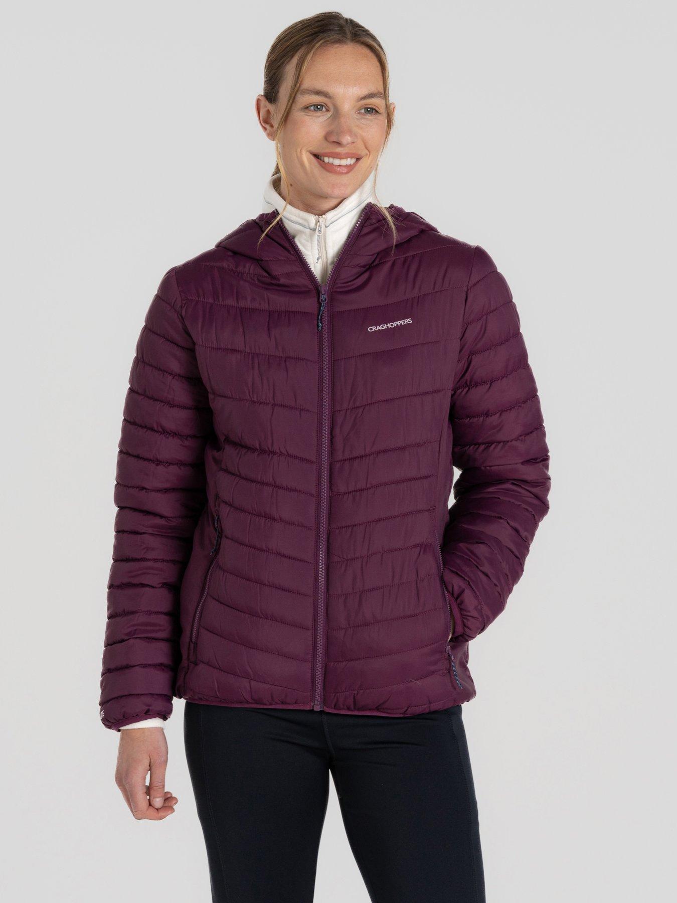 Craghoppers Womens Compresslite Hooded Insulated Jacket -Burgundy