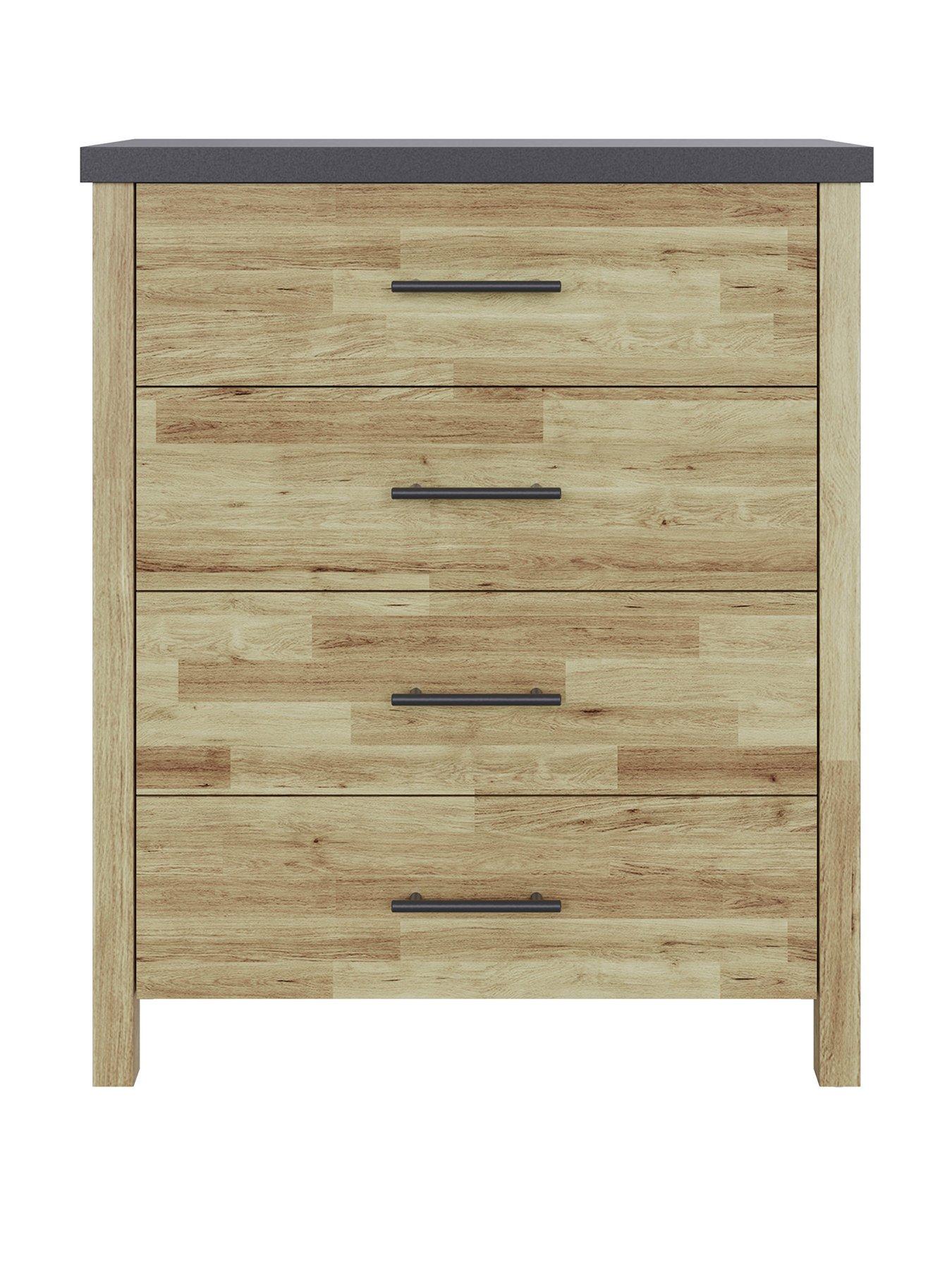 Image 2 of 7 of GFW Cascina 4 Drawer Chest Oak