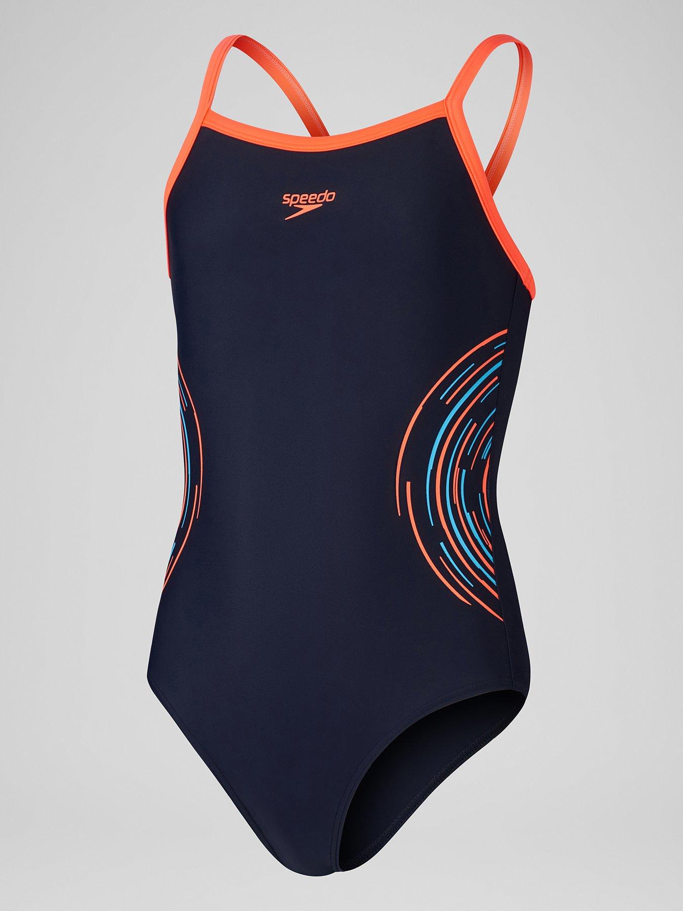 undefined Girls Plastisol Placement Thinstrap Muscleback - Navy