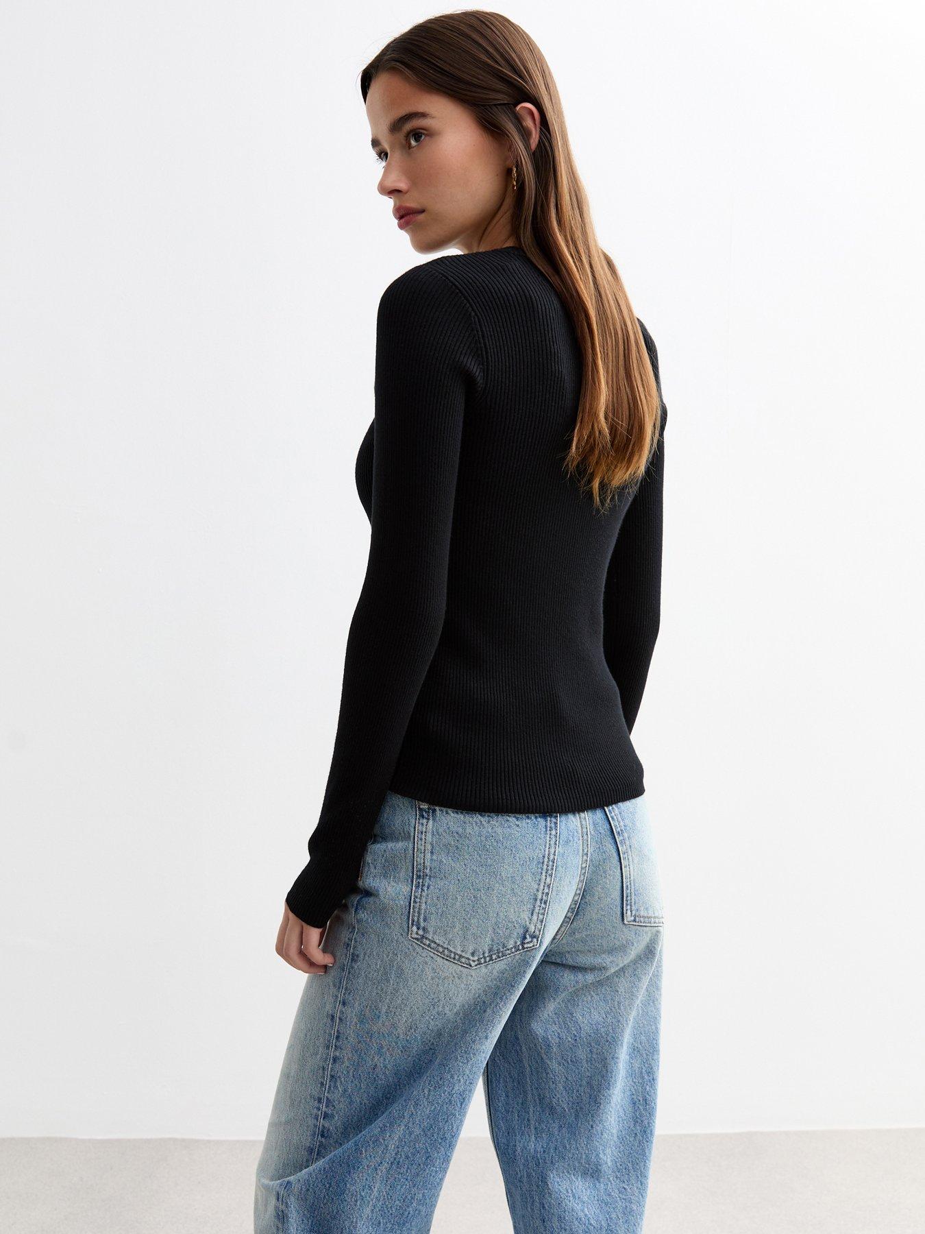 5110219 Black Crew Neck Jumper