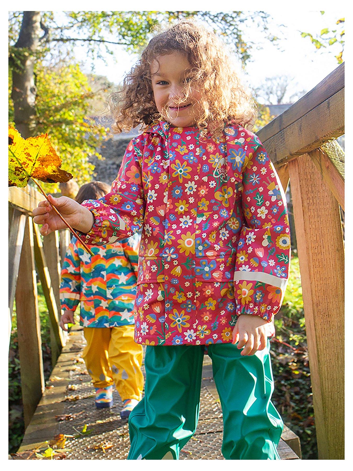 Frugi Printed Puddle Buster Coat - Pink, Pink, Size 5-6 Years