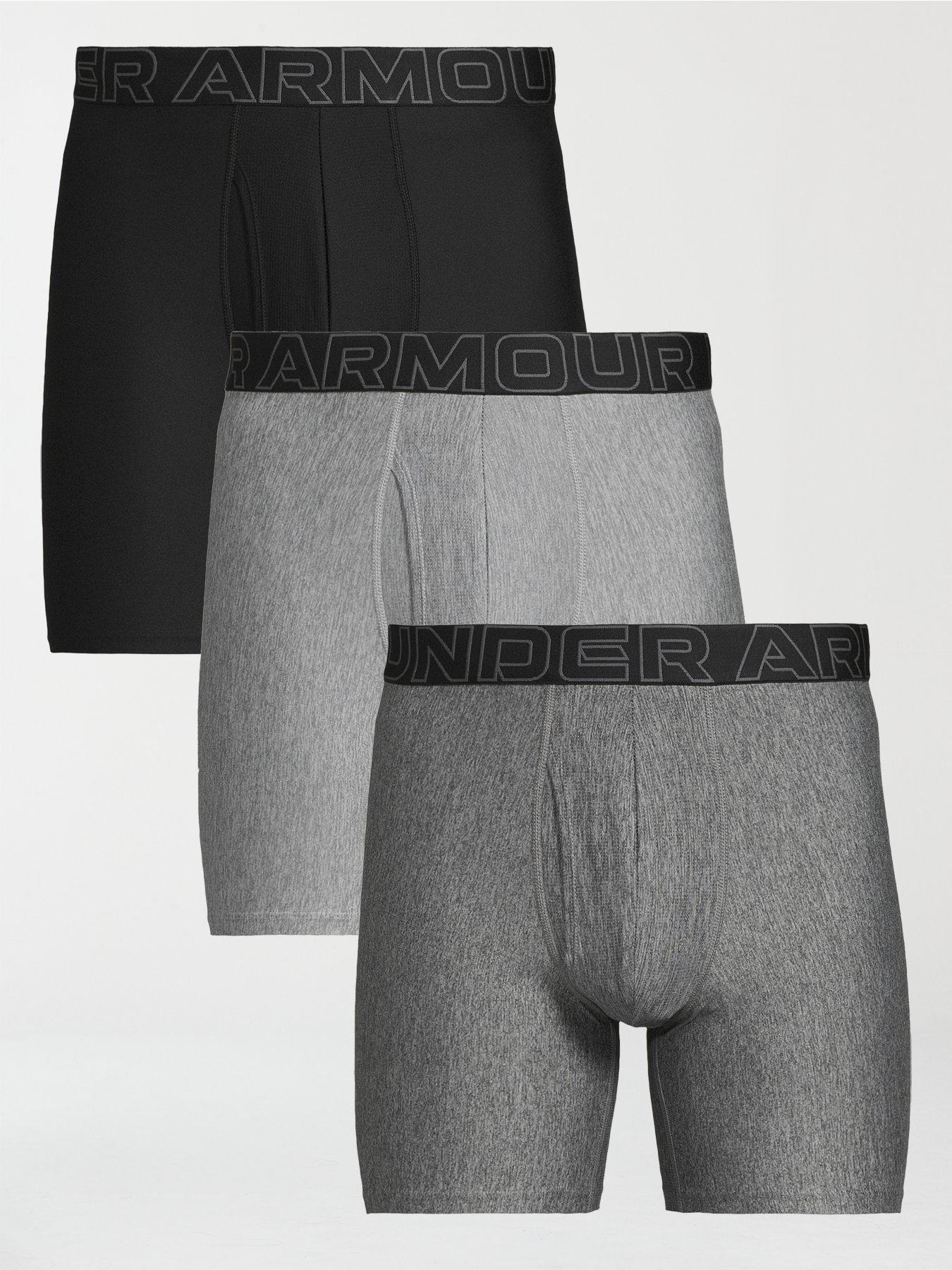 undefined Performance Tech 6inch 3pack Boxers - Grey