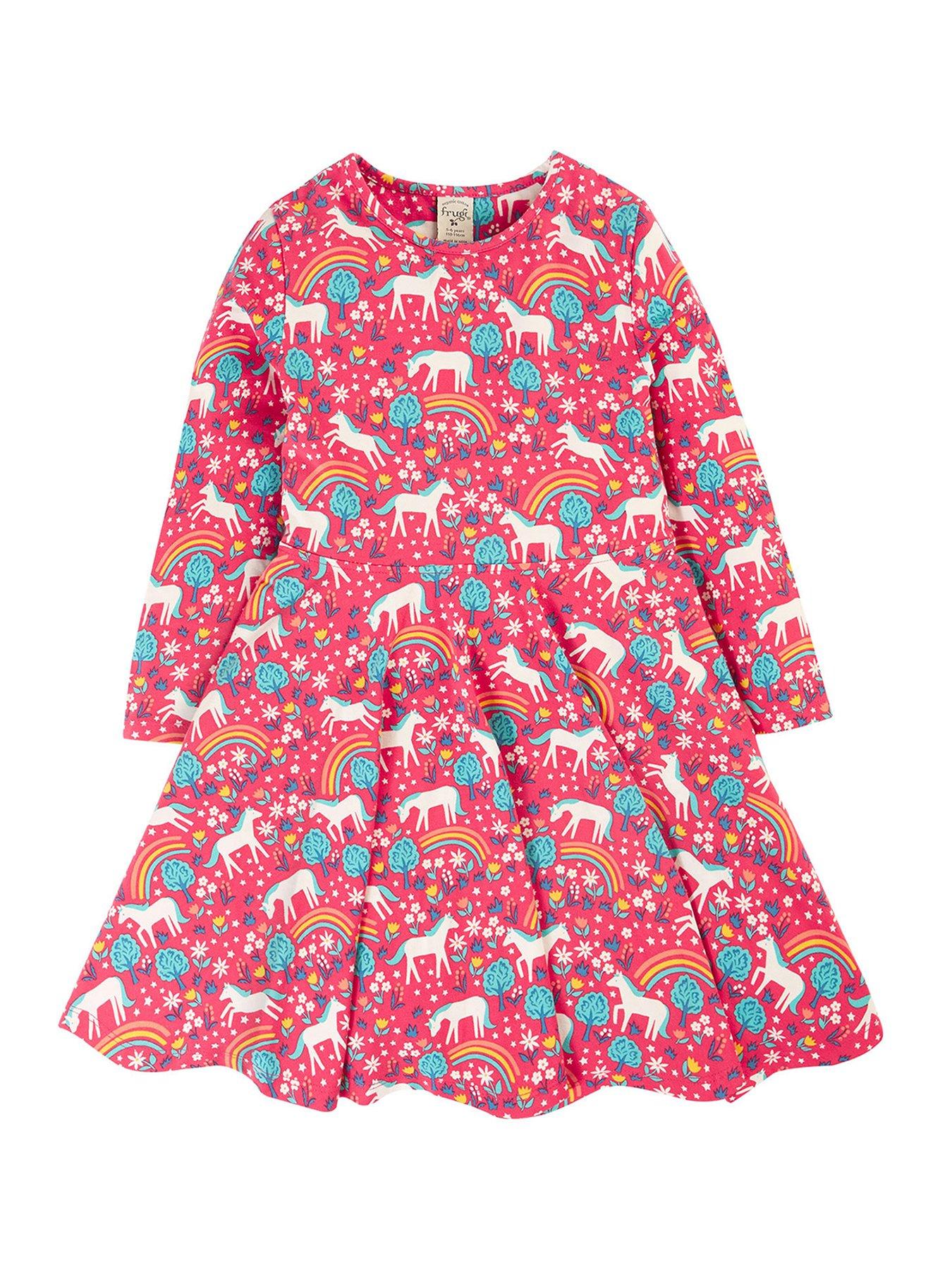 undefined Girls Sofia Skater Dress - Pink