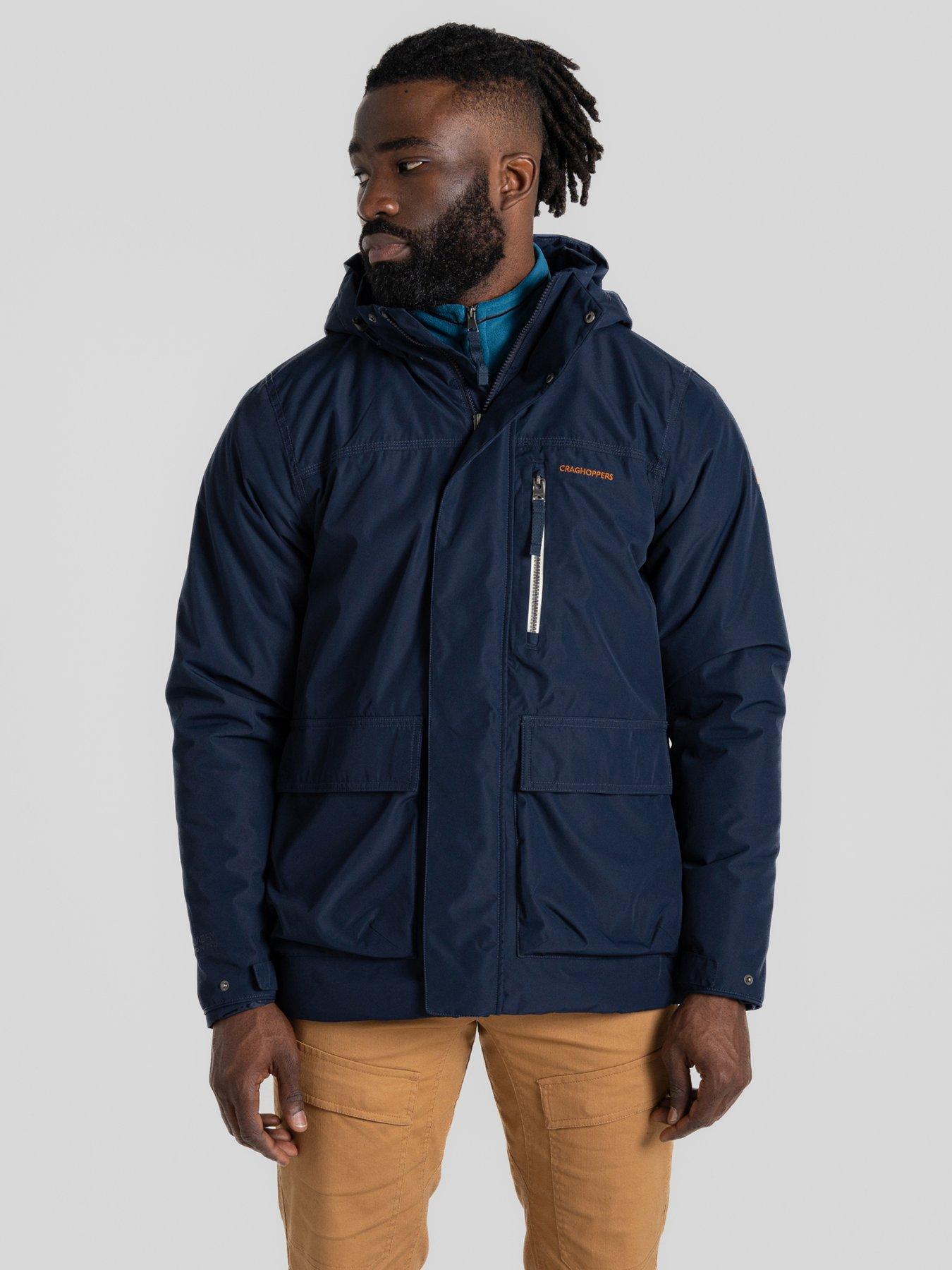 undefined Mens National Trust Padley Jacket Waterproof -navy