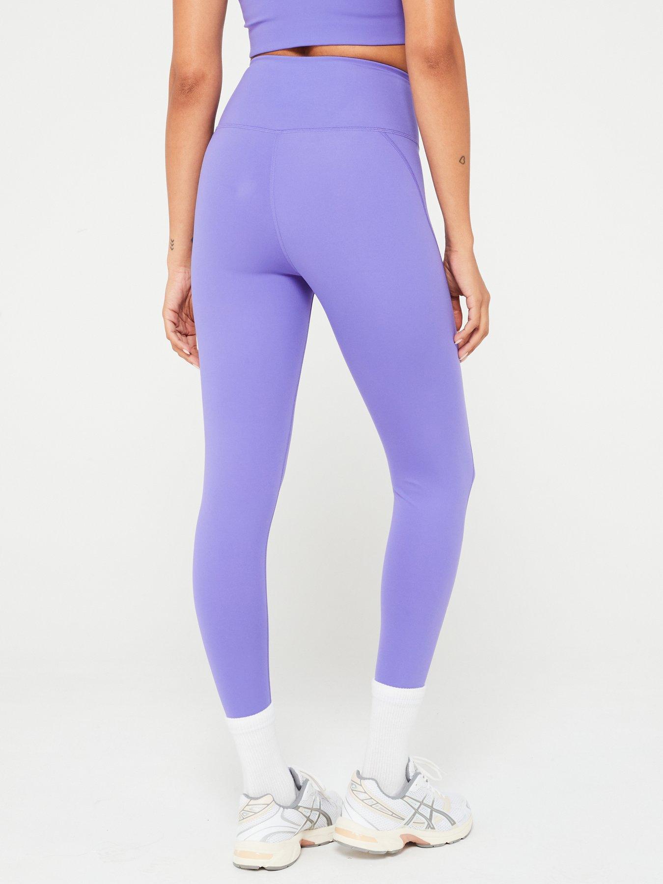 Image 2 of 5 of Girlfriend Collective Womens Training Compressive High Rise 7/8 Tights - Purple
