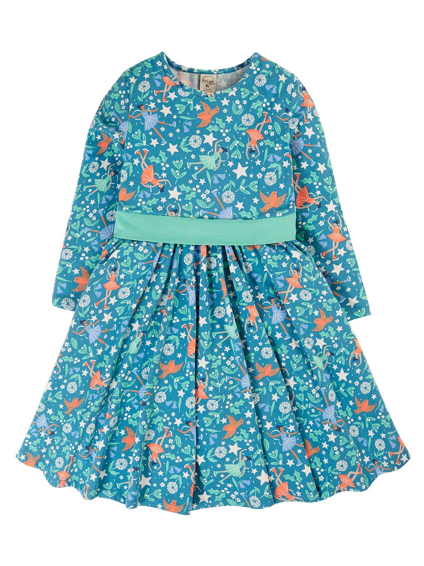 undefined Girls Party Skater Dress - Blue